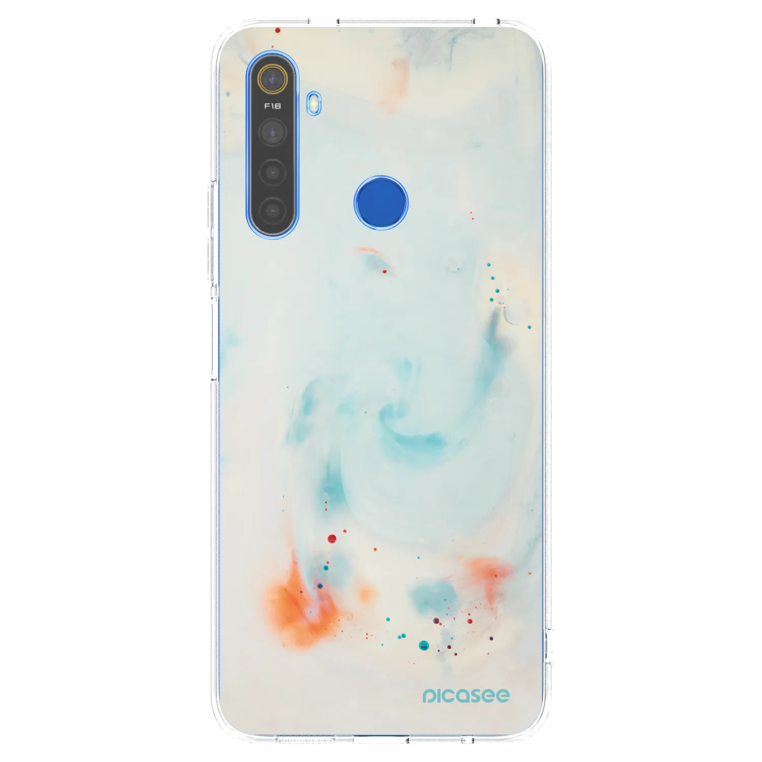 Picasee husă transparentă din silicon pentru Realme 5 - Splash