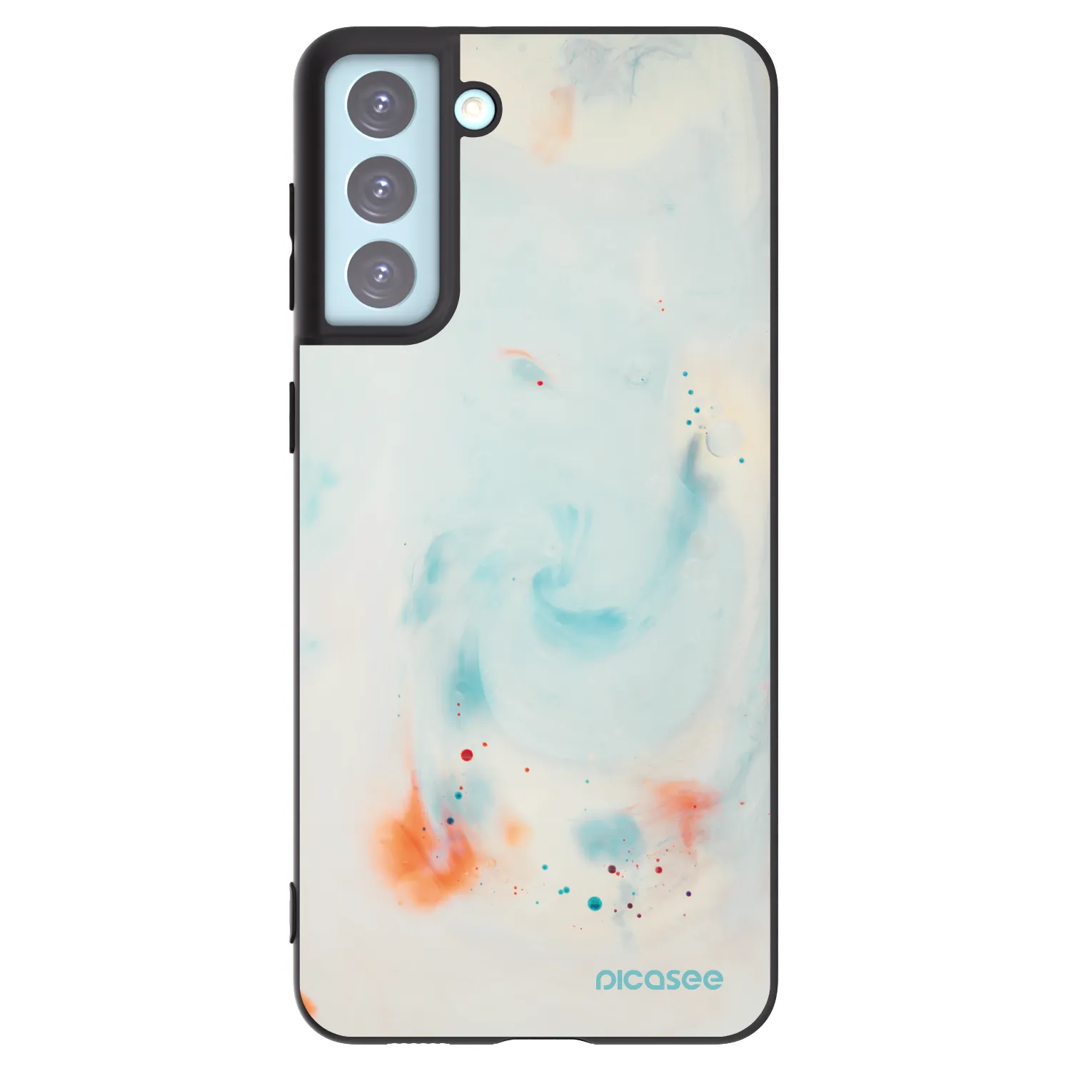 Picasee husă neagră din silicon pentru Samsung Galaxy S21+ 5G G996F - Splash