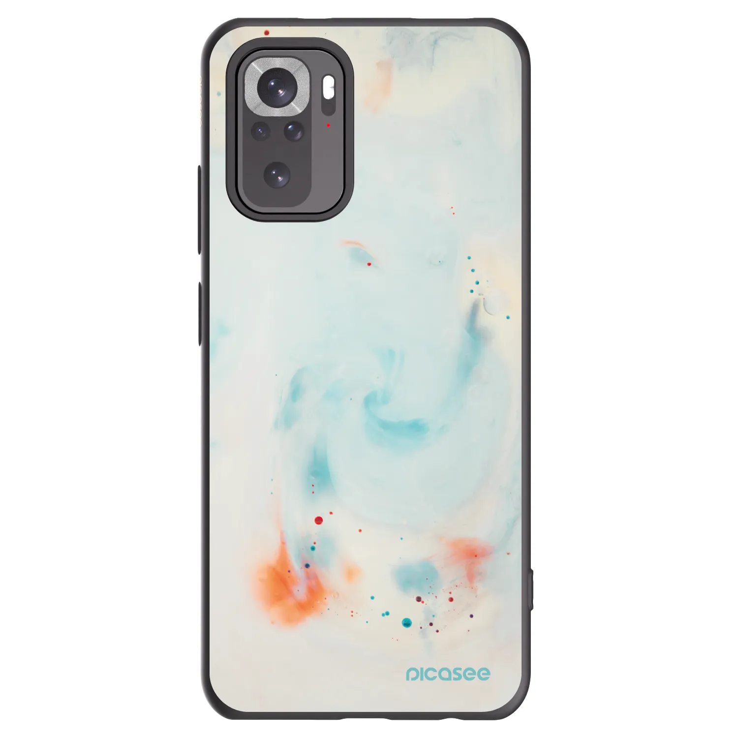 Picasee husă neagră din silicon pentru Xiaomi Redmi Note 10 - Splash