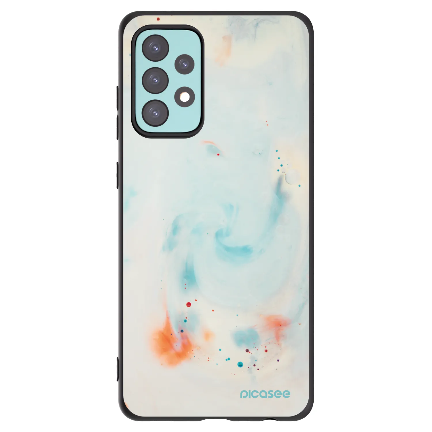 Picasee husă neagră din silicon pentru Samsung Galaxy A72 A725F - Splash