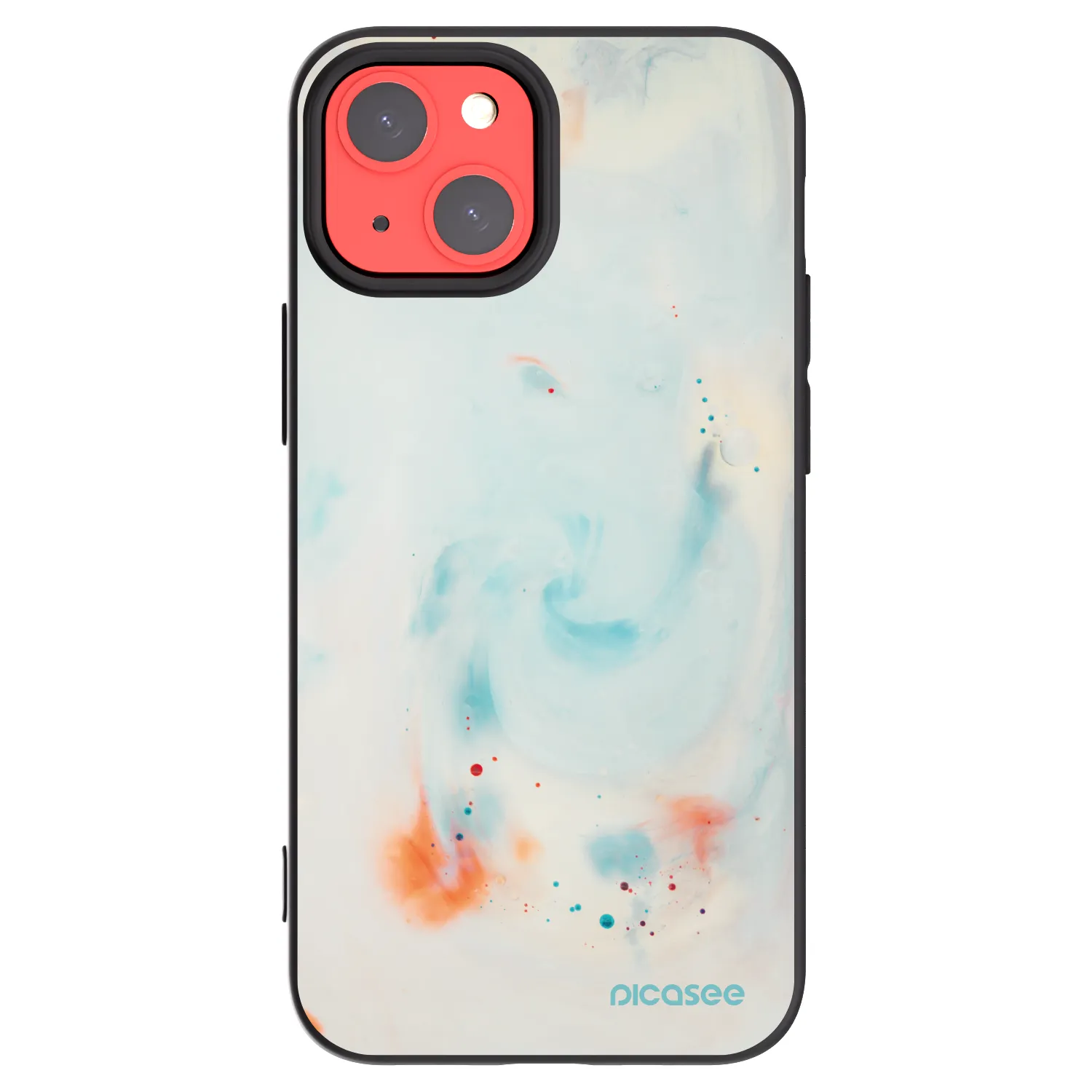 Picasee husă neagră din silicon pentru Apple iPhone 13 mini - Splash