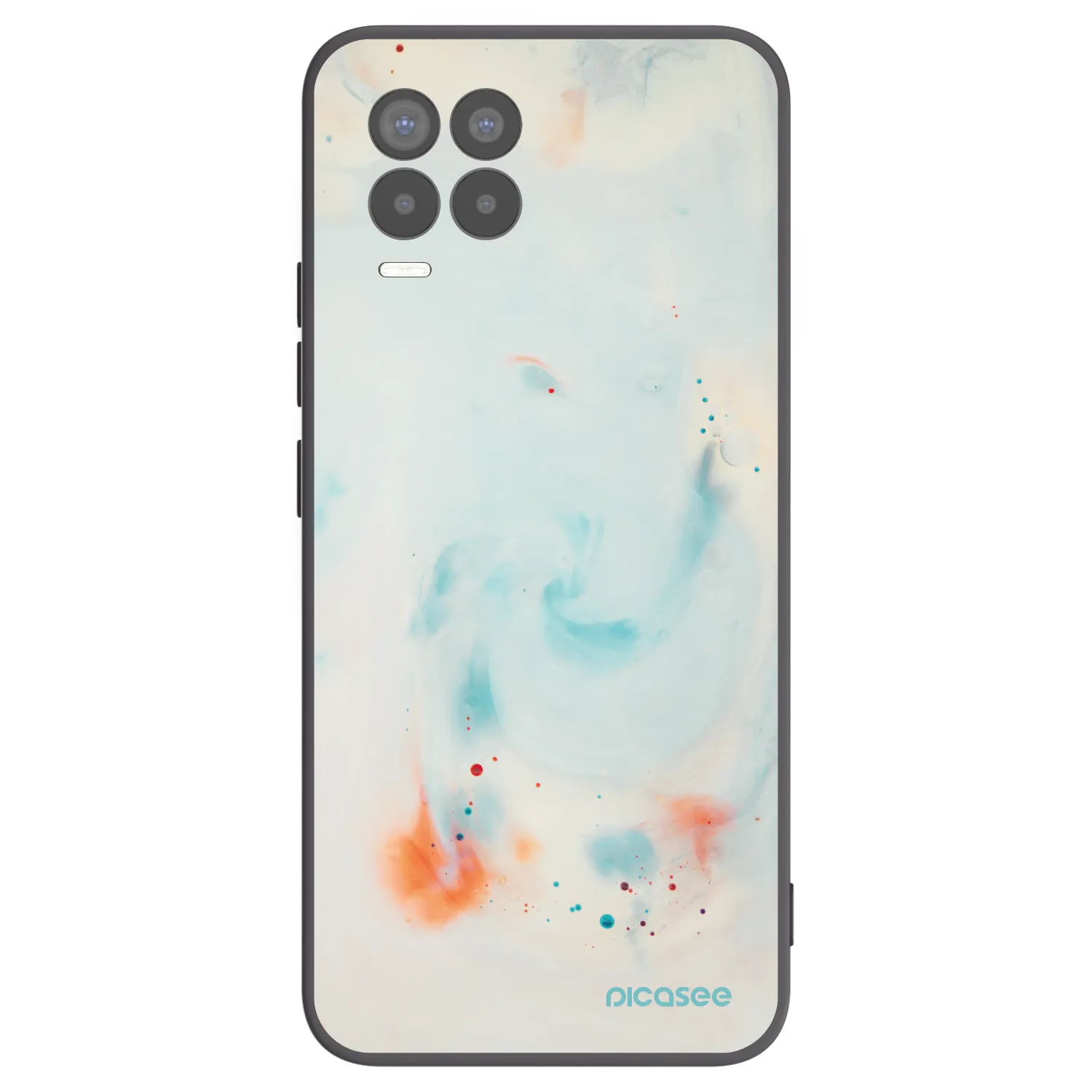 Picasee husă neagră din silicon pentru Realme 8 Pro - Splash