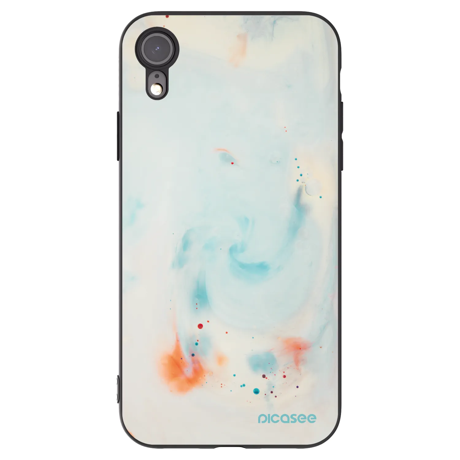 Picasee husă neagră din silicon pentru Apple iPhone XR - Splash