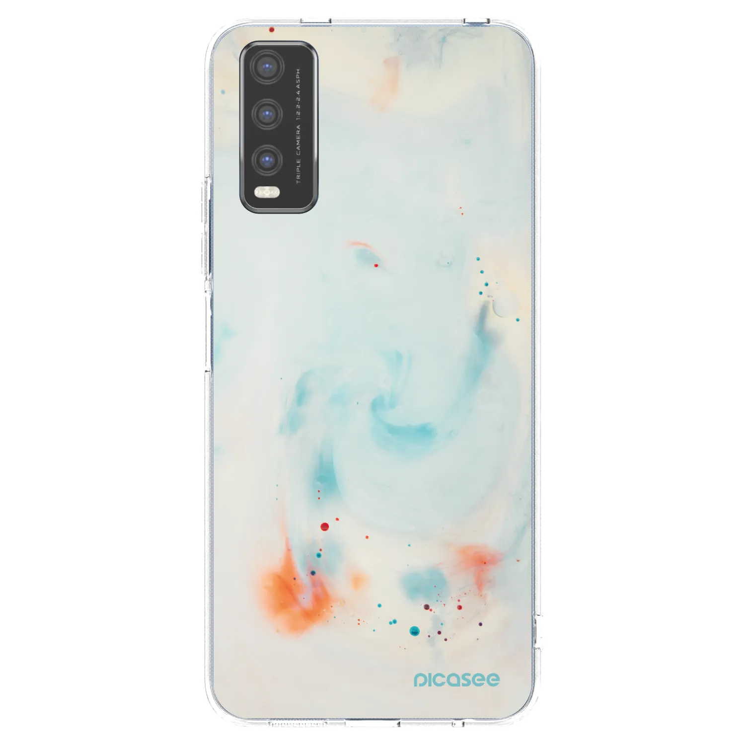 Picasee husă transparentă din silicon pentru Vivo Y20s - Splash