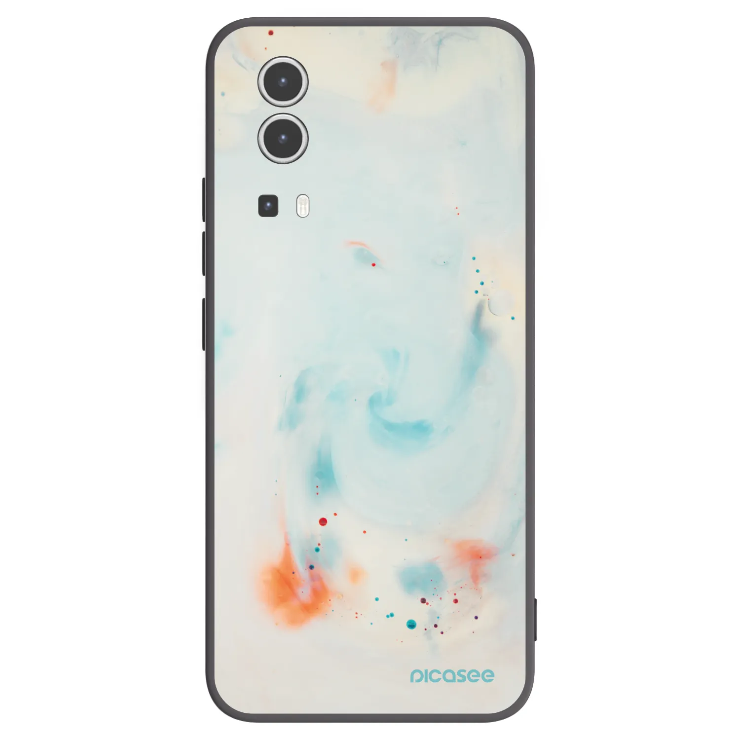 Picasee husă neagră din silicon pentru Vivo Y72 5G - Splash