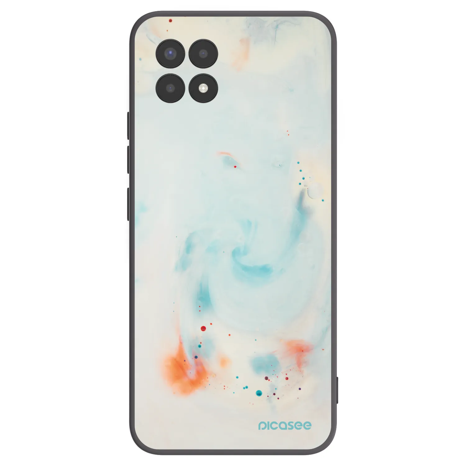 Picasee husă neagră din silicon pentru Realme 8i - Splash