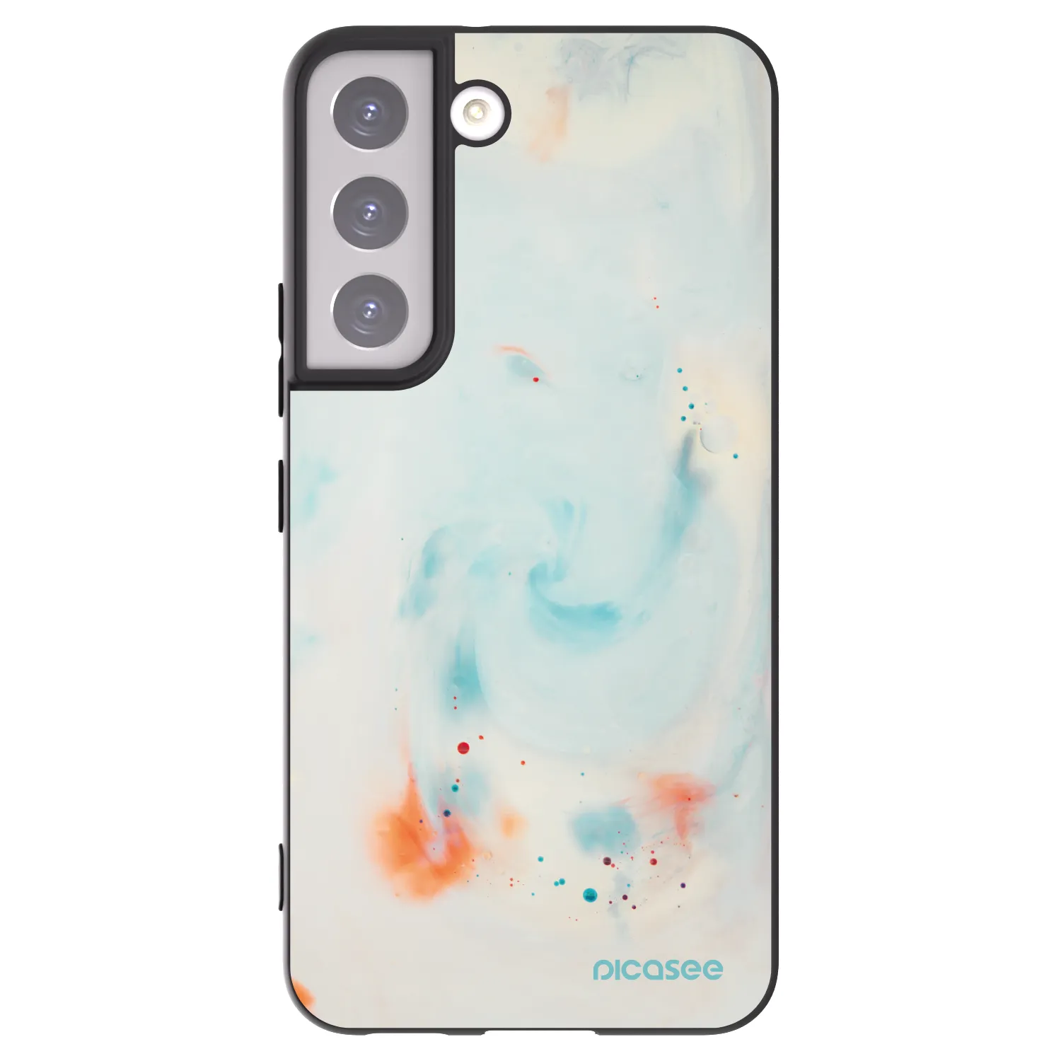 Picasee husă neagră din silicon pentru Samsung Galaxy S22 5G - Splash