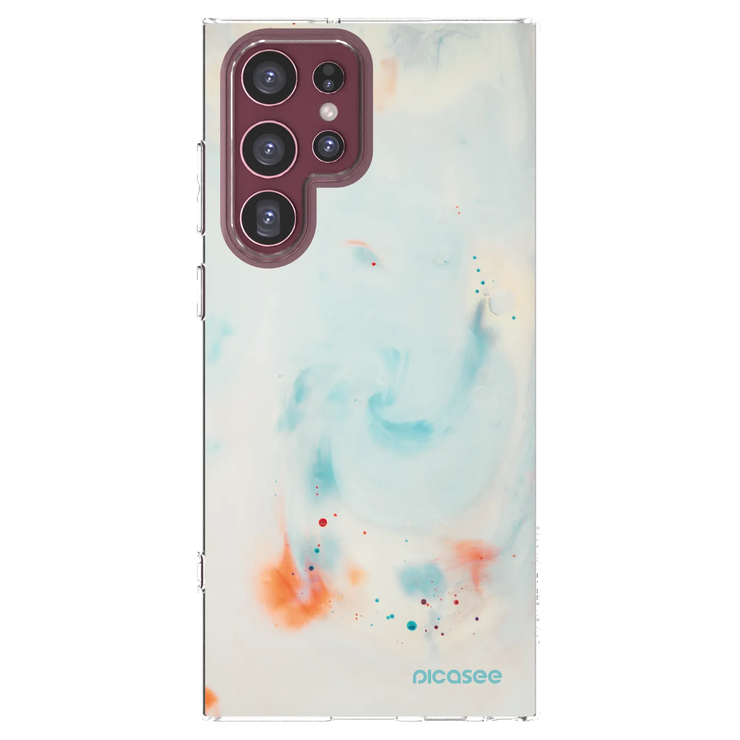 Picasee husă transparentă din silicon pentru Samsung Galaxy S22 Ultra 5G - Splash