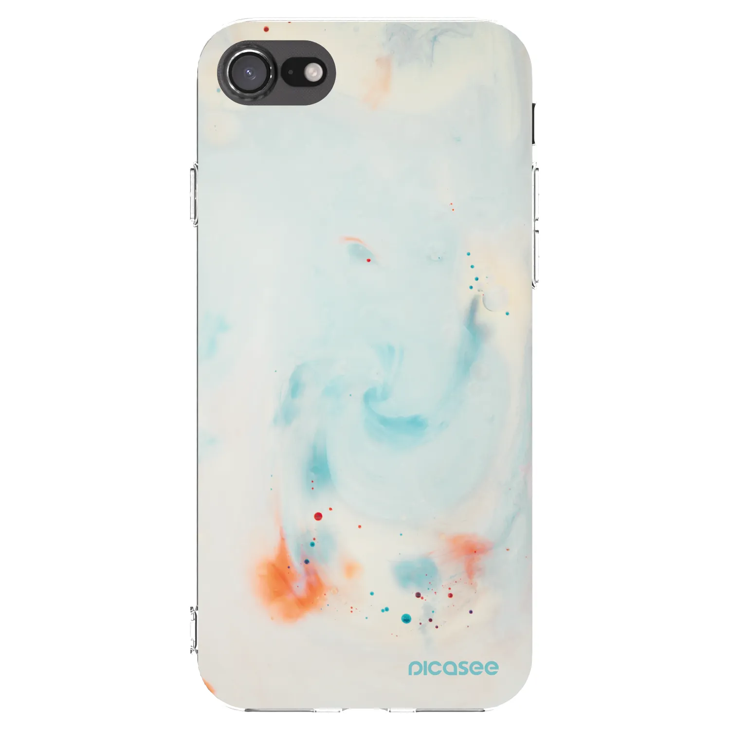 Picasee husă transparentă din silicon pentru Apple iPhone SE 2022 - Splash