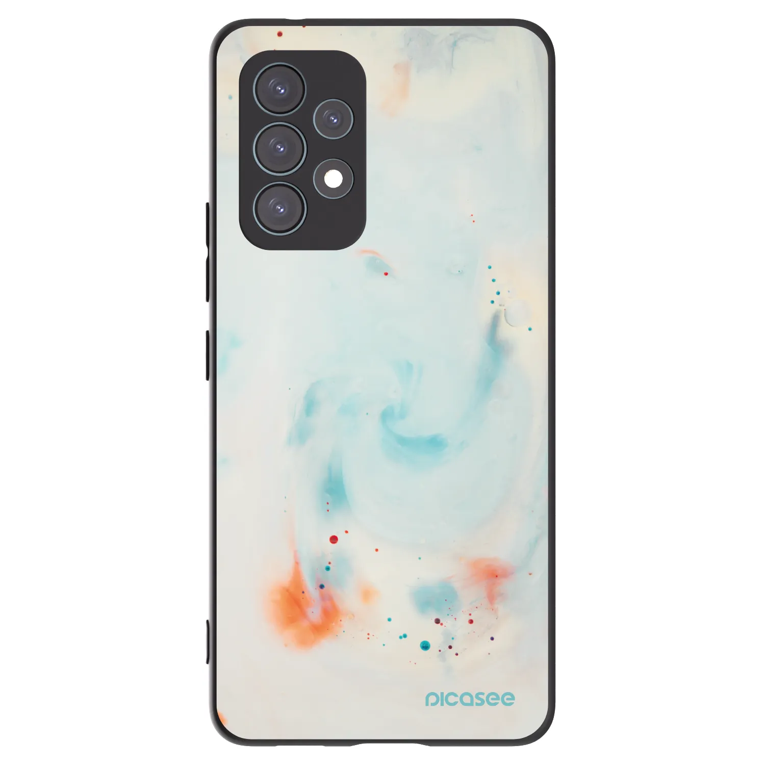 Picasee husă neagră din silicon pentru Samsung Galaxy A53 5G A536 - Splash