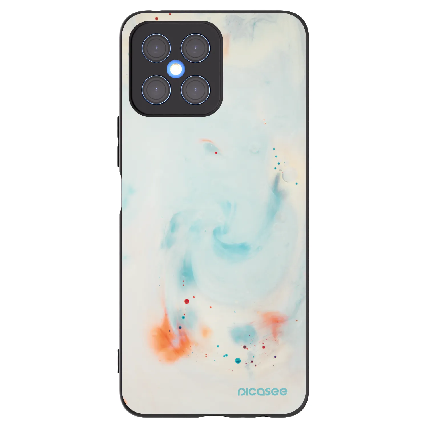 Picasee husă neagră din silicon pentru Honor X8 4G - Splash
