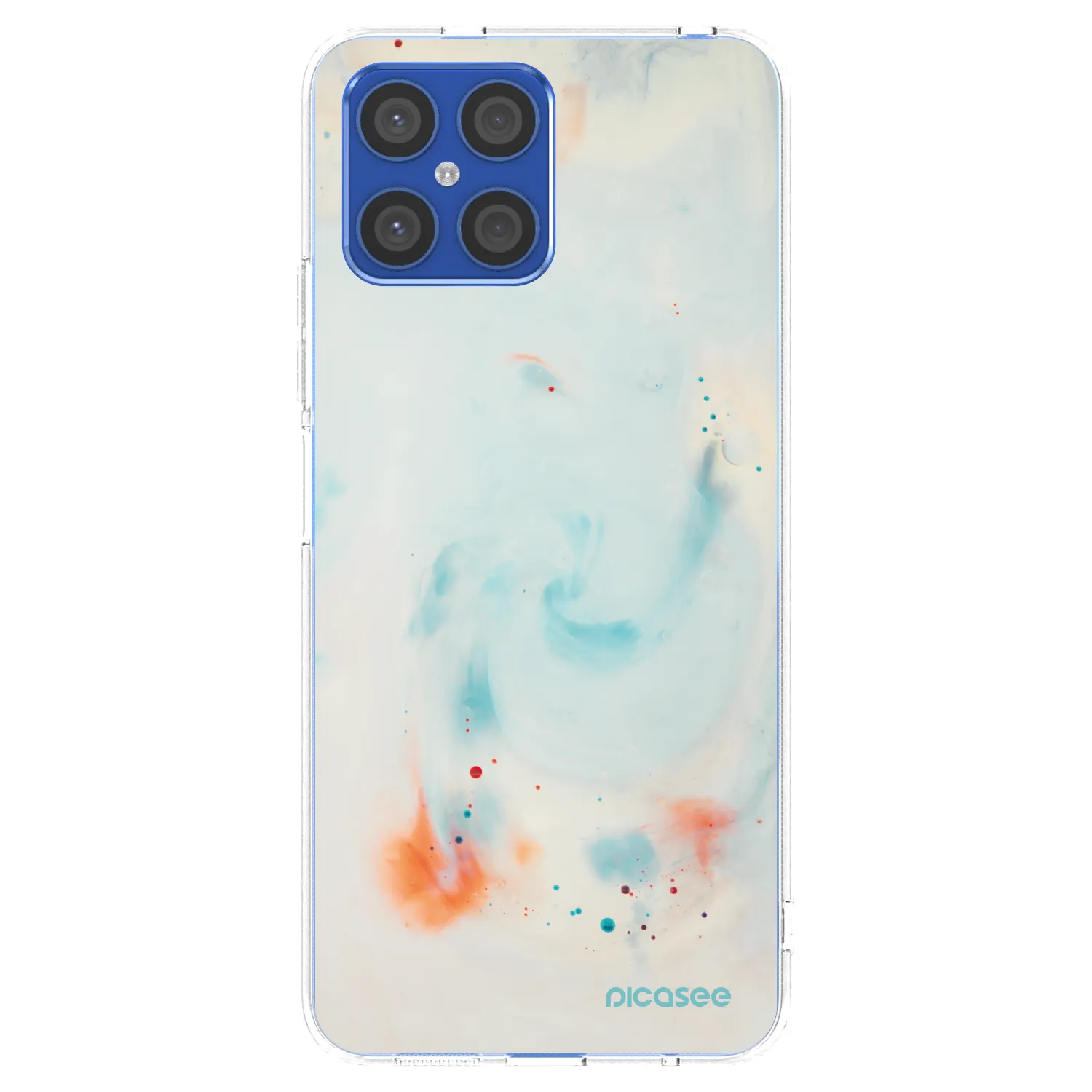 Picasee husă transparentă din silicon pentru Honor X8 4G - Splash