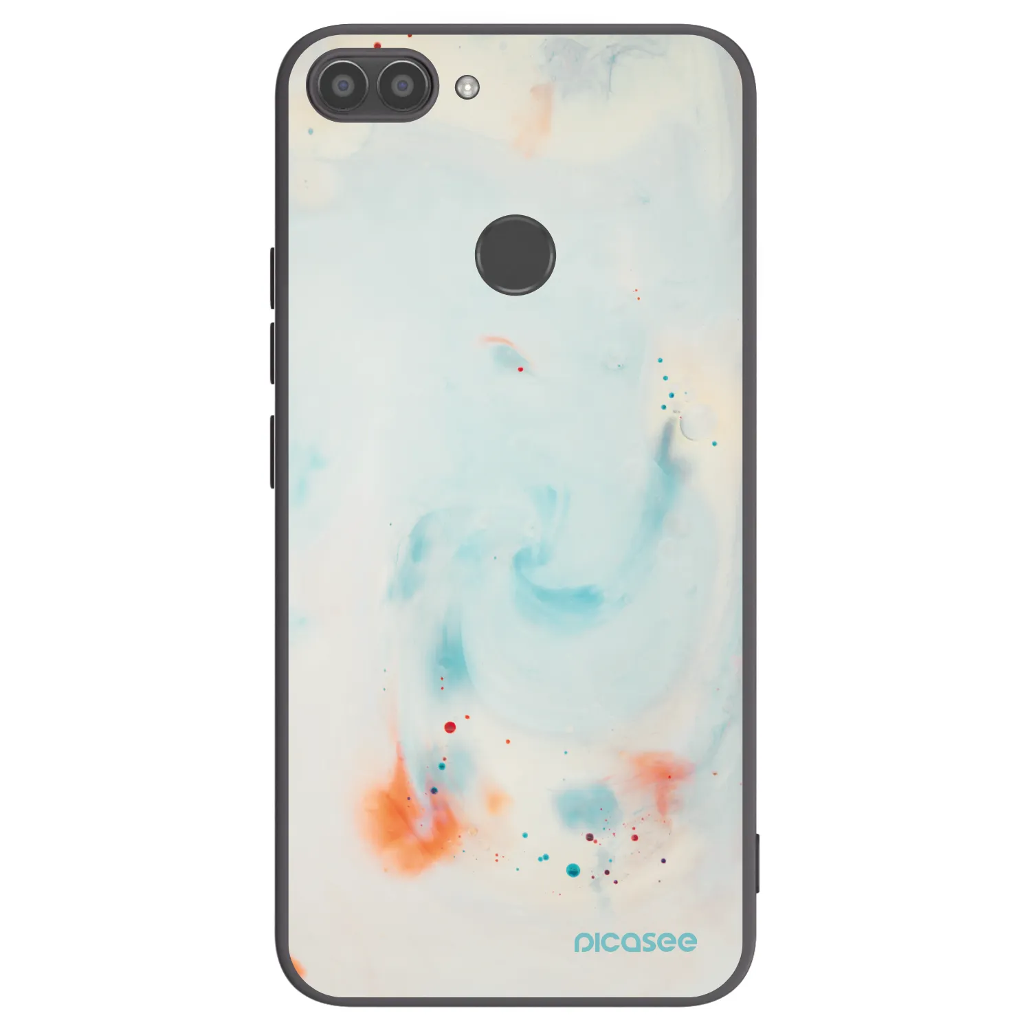 Picasee husă neagră din silicon pentru Huawei P Smart - Splash