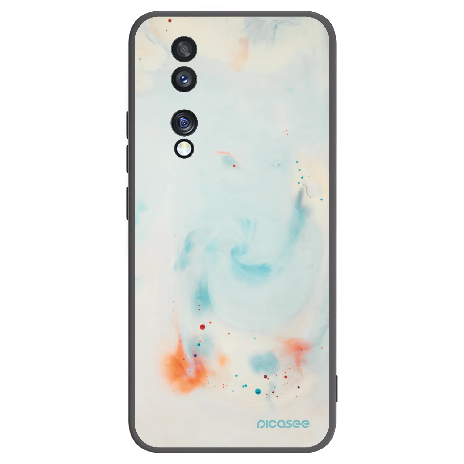 Picasee husă neagră din silicon pentru Honor 70 - Splash