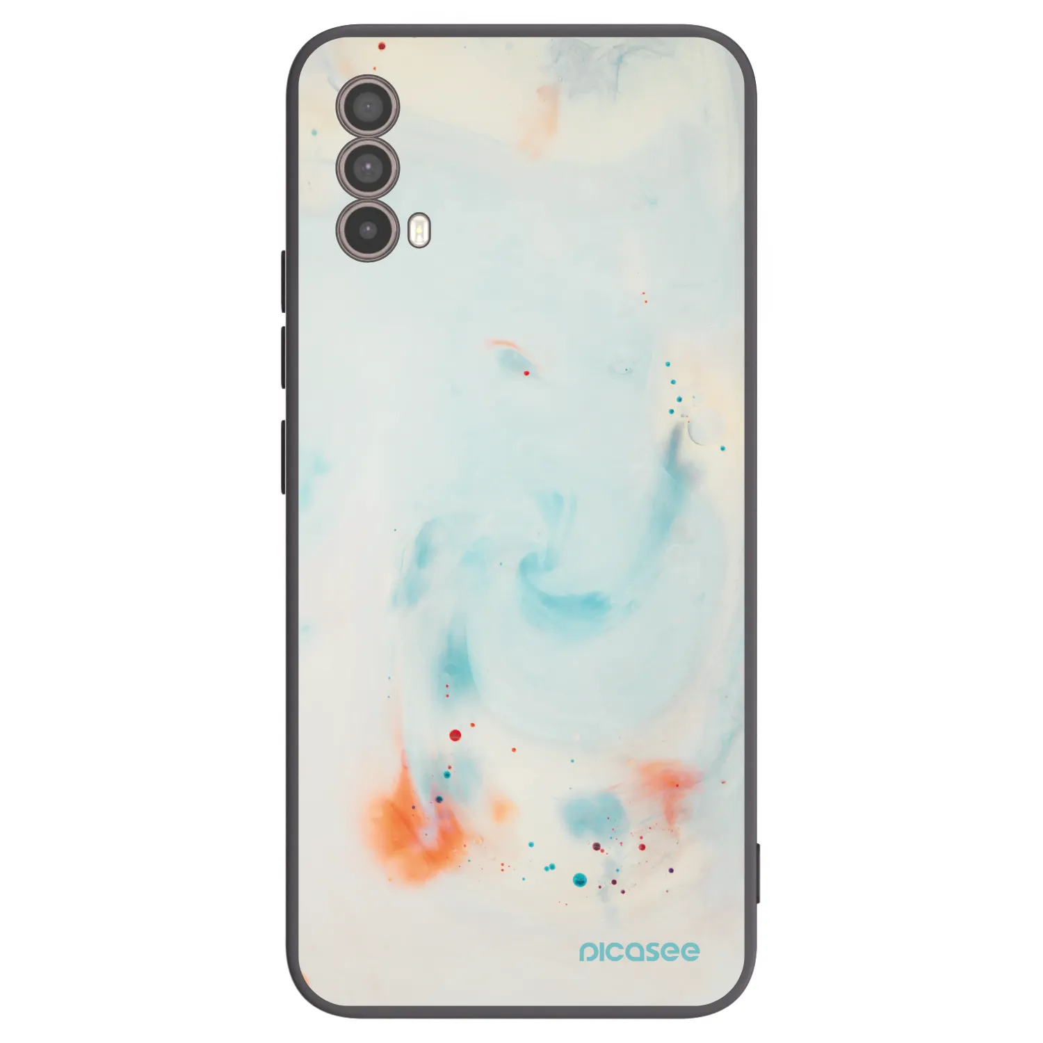 Picasee husă neagră din silicon pentru Motorola Moto E40 - Splash