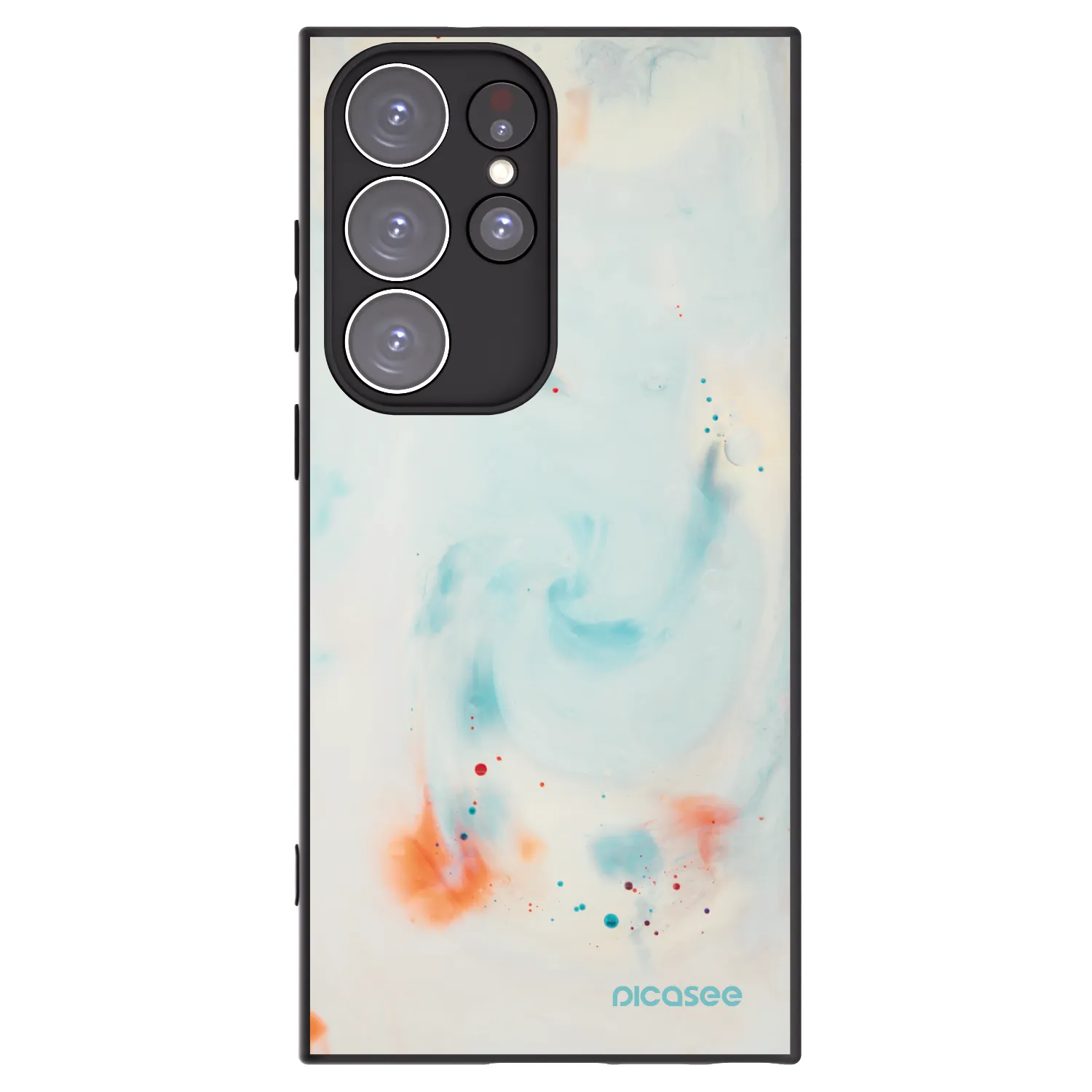 Picasee husă neagră din silicon pentru Samsung Galaxy S23 Ultra 5G - Splash