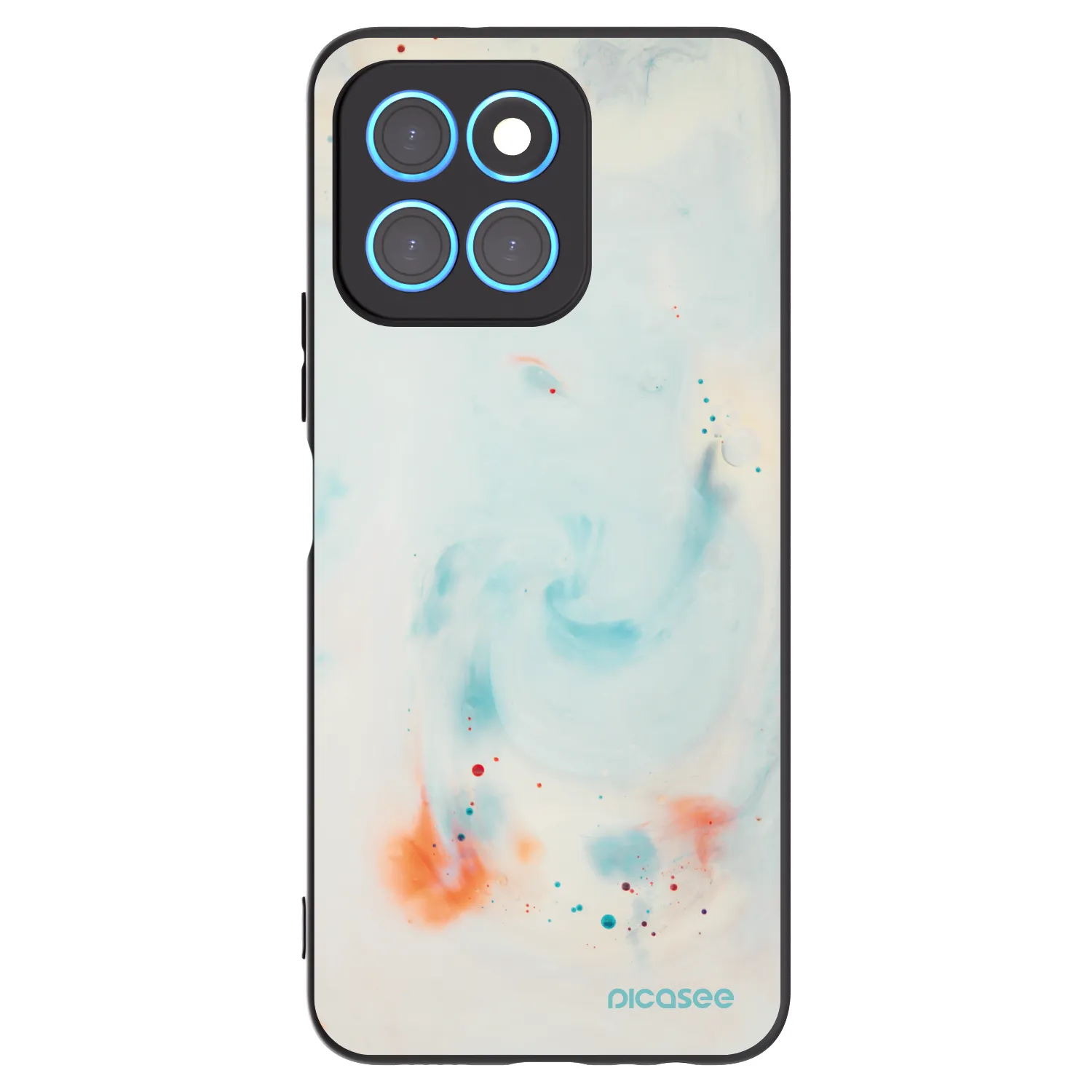 Picasee husă neagră din silicon pentru Honor X8 5G - Splash