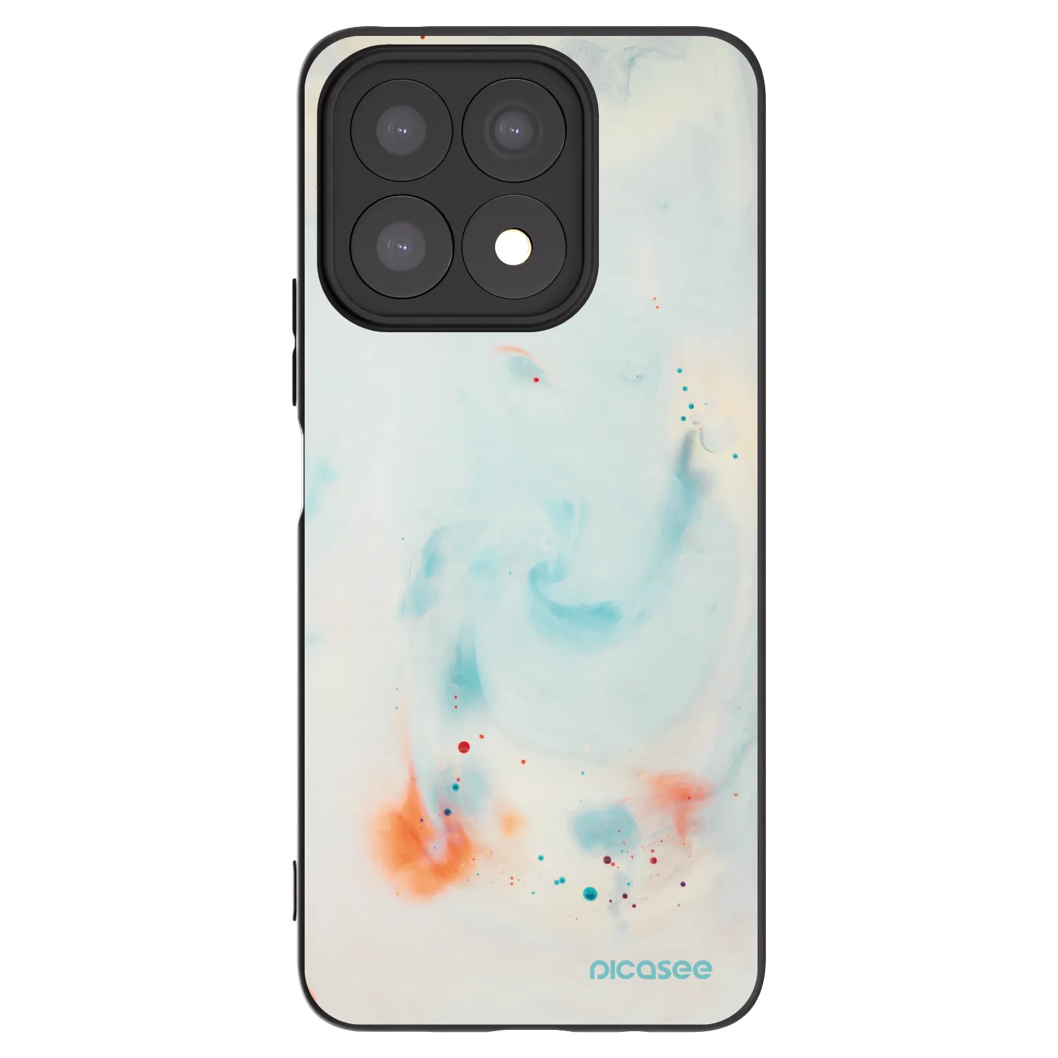 Picasee husă neagră din silicon pentru Honor X8a - Splash