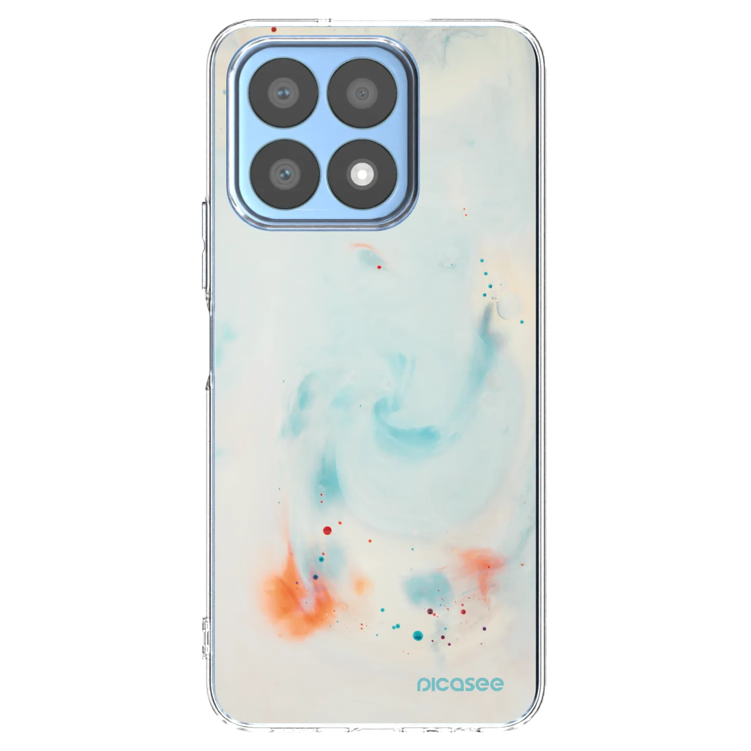 Picasee husă transparentă din silicon pentru Honor X8a - Splash