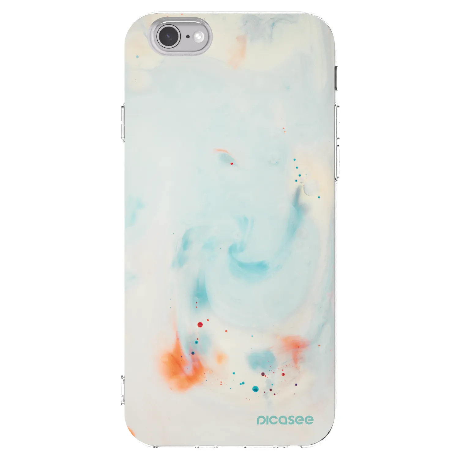 Picasee husă transparentă din silicon pentru Apple iPhone 6/6S - Splash