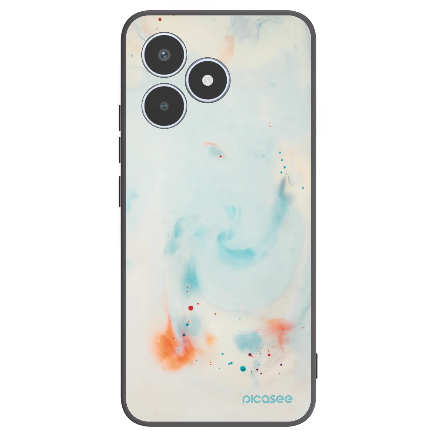 Picasee husă neagră din silicon pentru Realme C53 - Splash