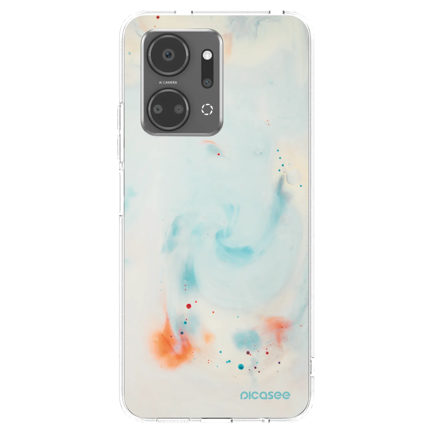 Picasee husă transparentă din silicon pentru Honor X7a - Splash