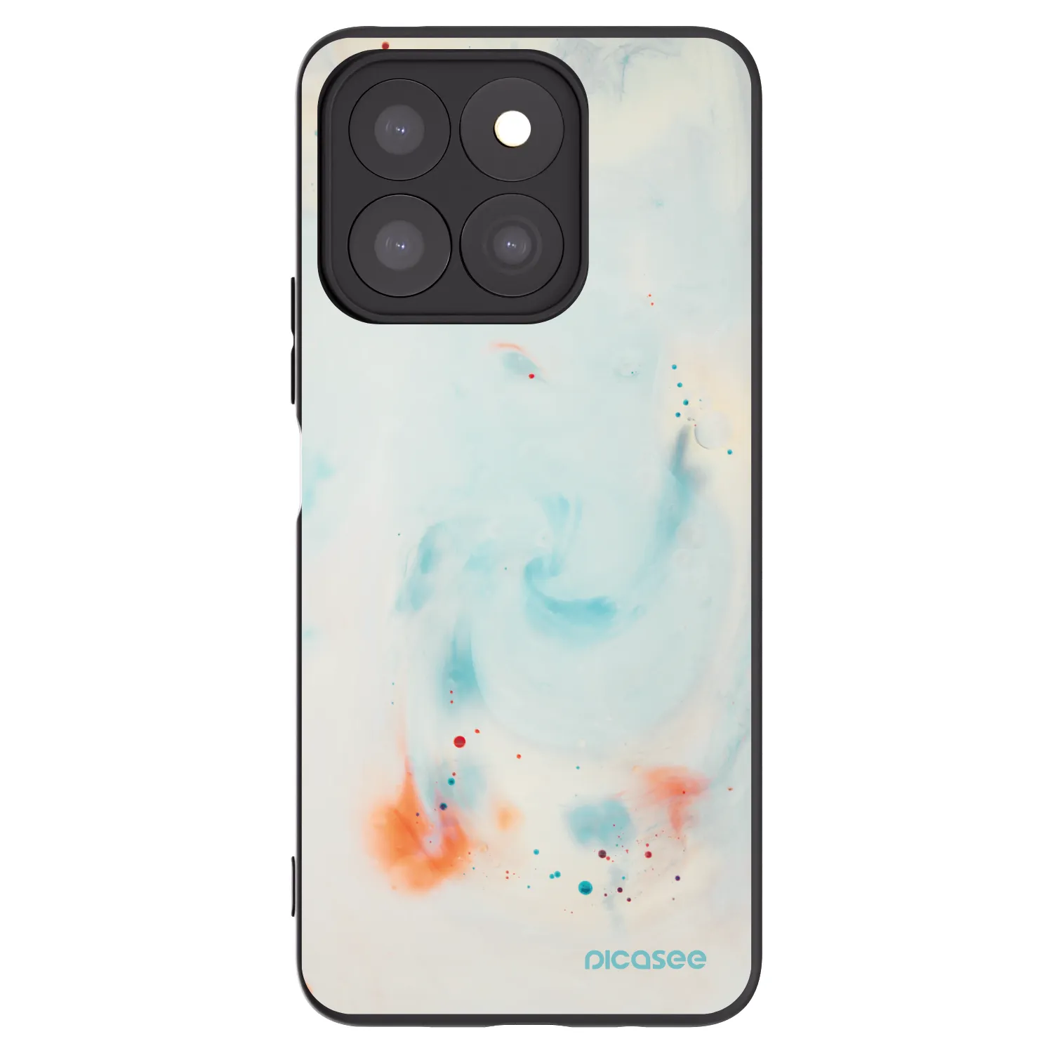 Picasee husă neagră din silicon pentru Honor X8b - Splash