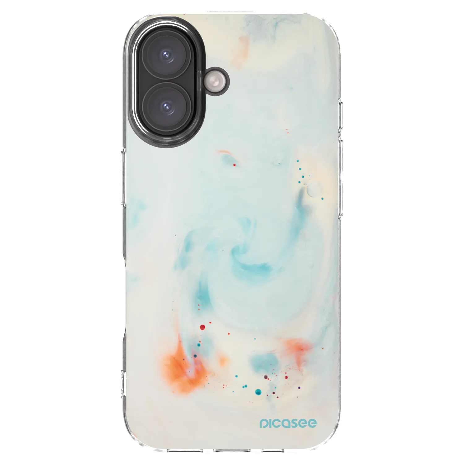 Picasee husă transparentă din silicon pentru Apple iPhone 16 - Splash