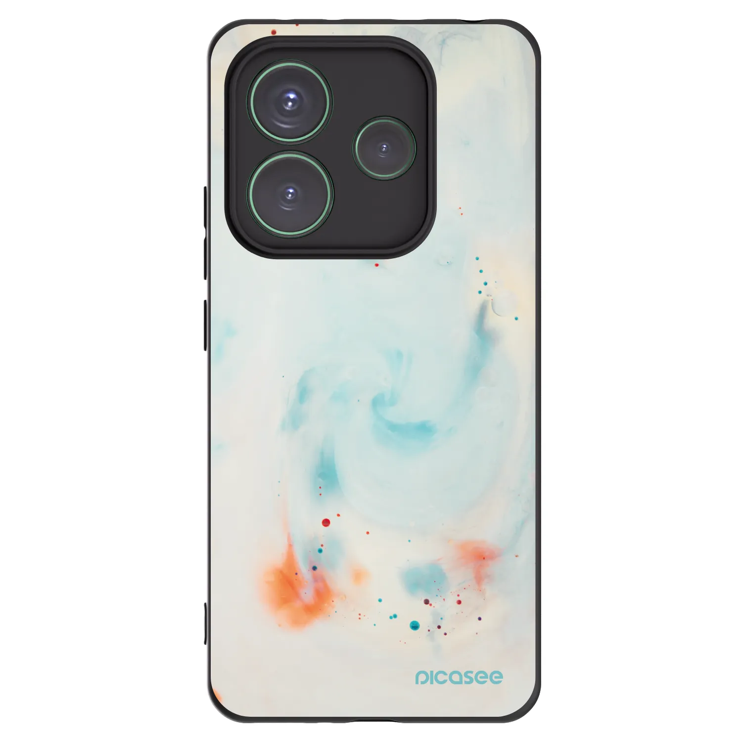 Picasee husă neagră din silicon pentru Xiaomi Redmi Note 14 5G - Splash
