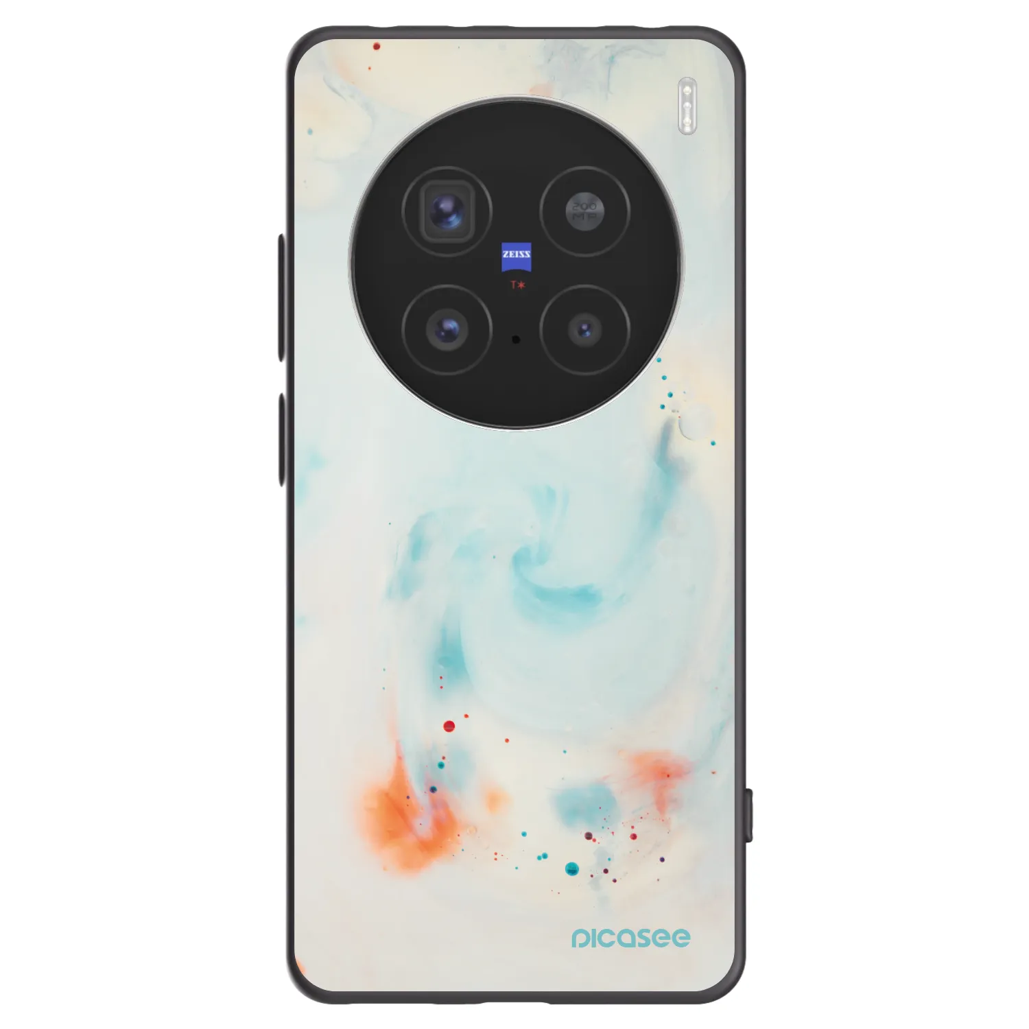 Picasee husă neagră din silicon pentru Vivo X200 Pro - Splash