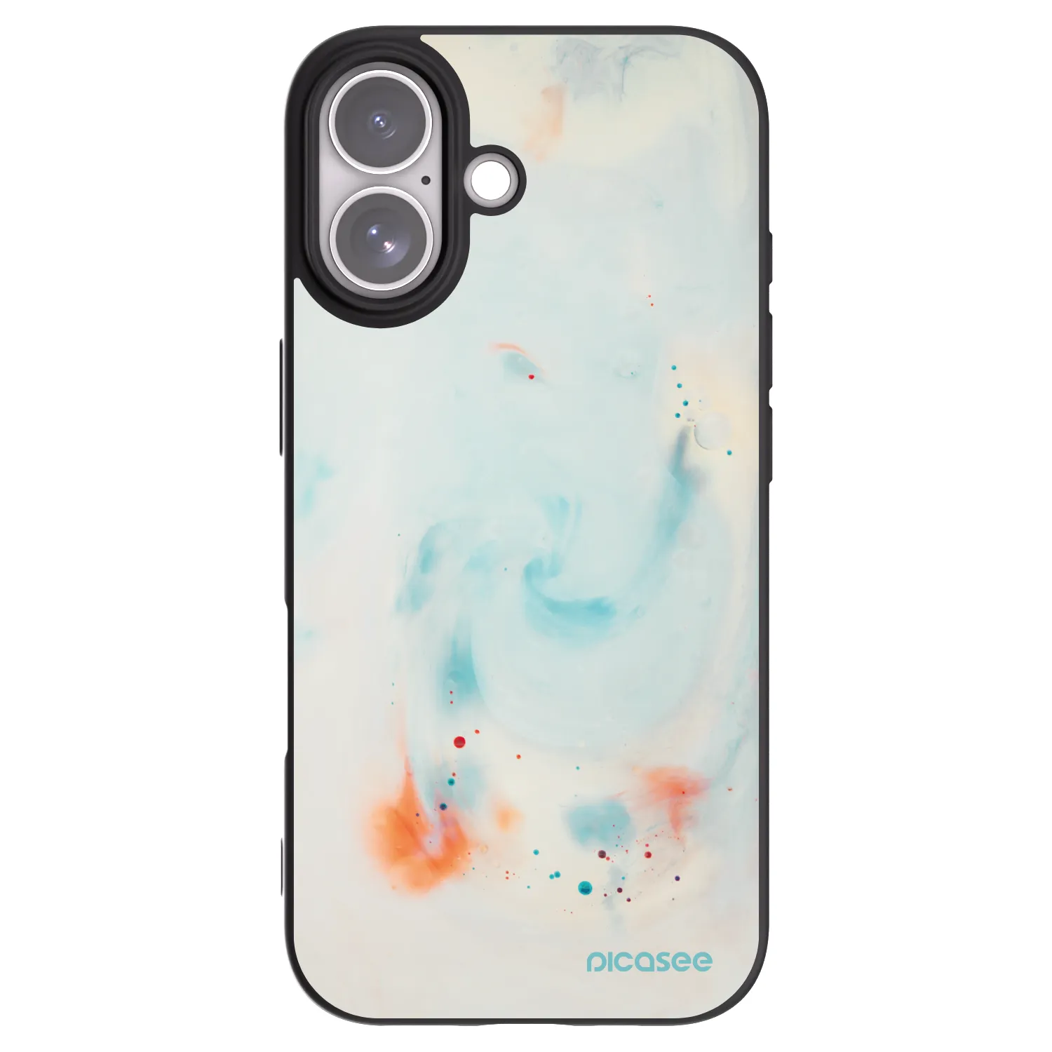 Picasee husă neagră din silicon pentru Apple iPhone 17 - Splash