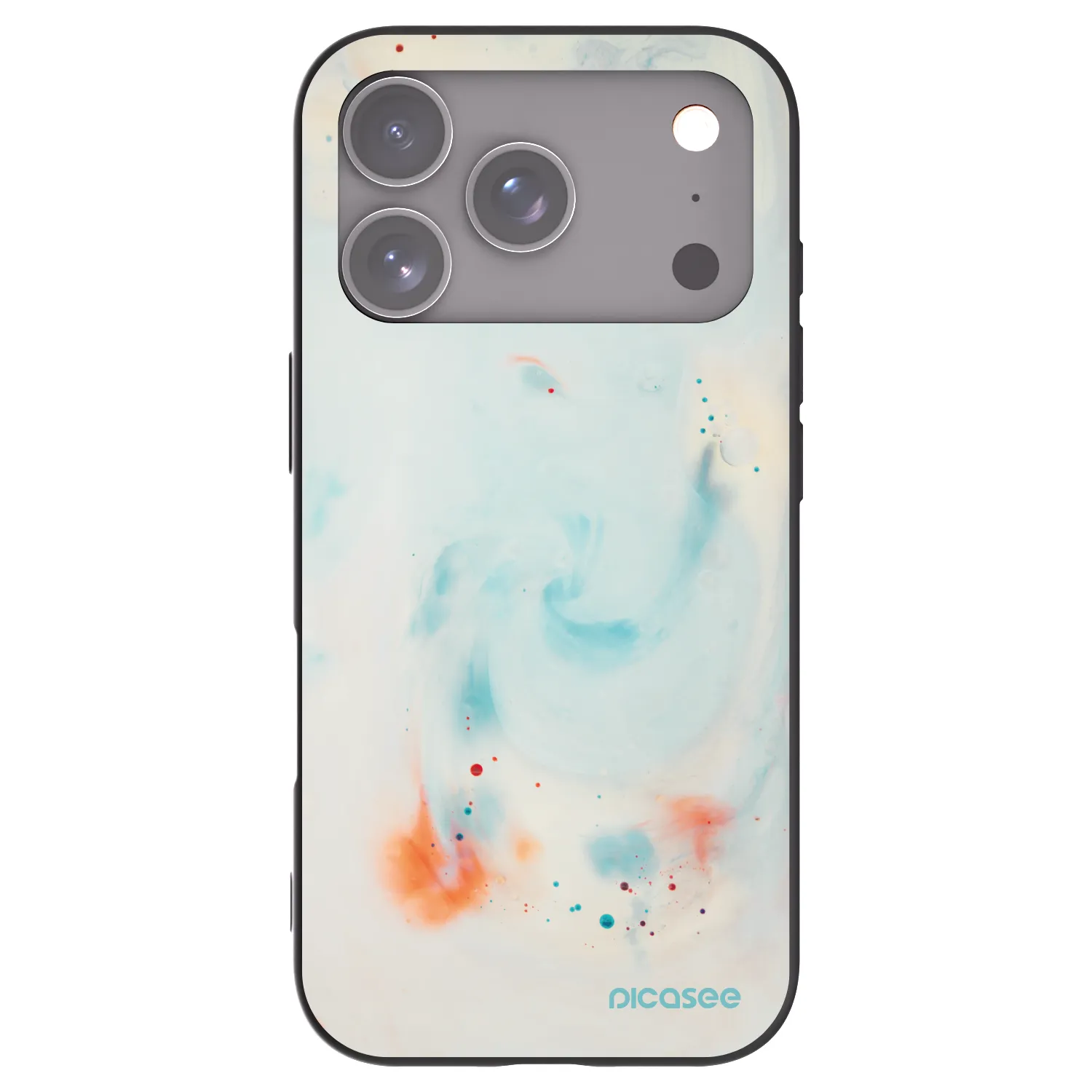 Picasee husă neagră din silicon pentru Apple iPhone 17 Pro - Splash