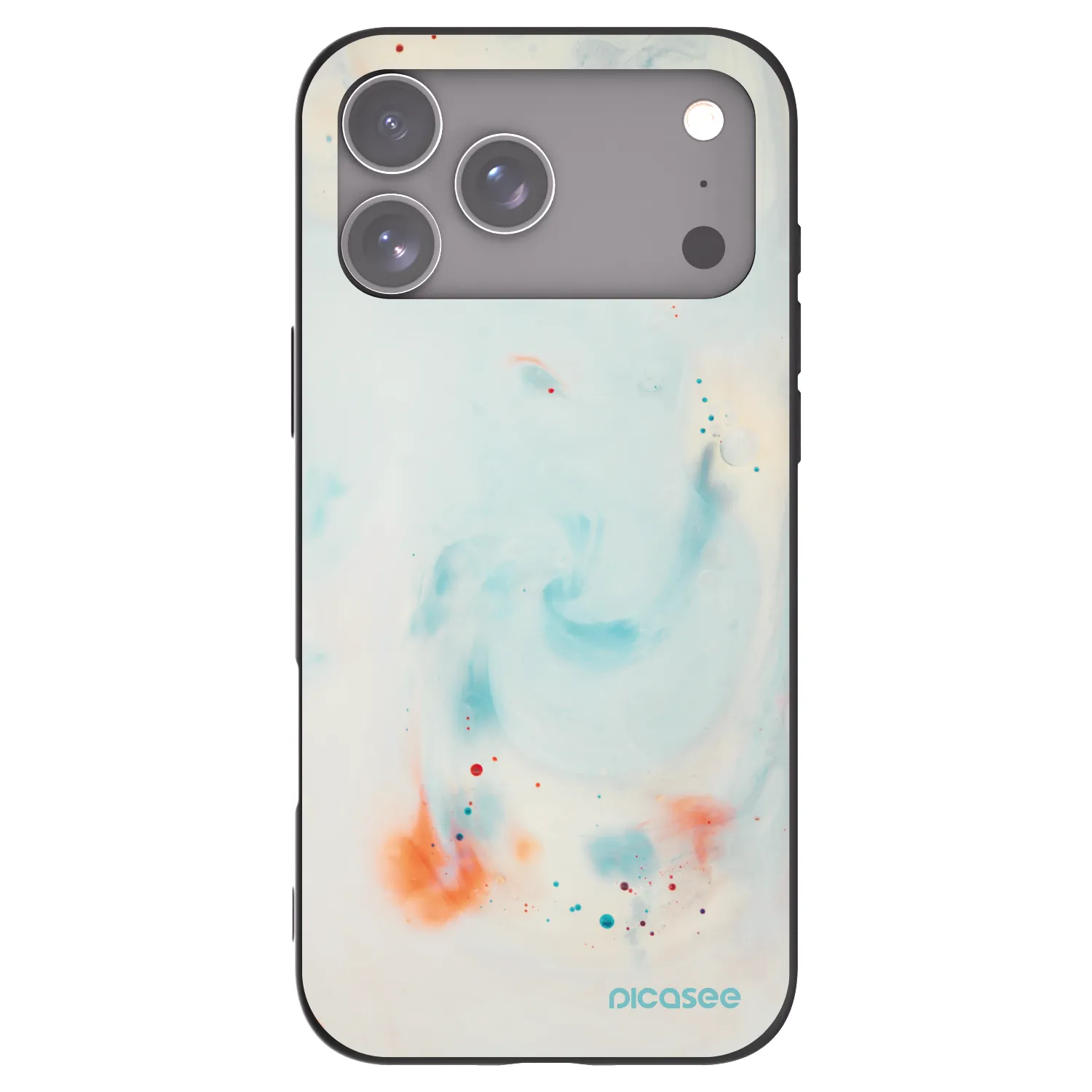 Picasee husă neagră din silicon pentru Apple iPhone 17 Pro Max - Splash