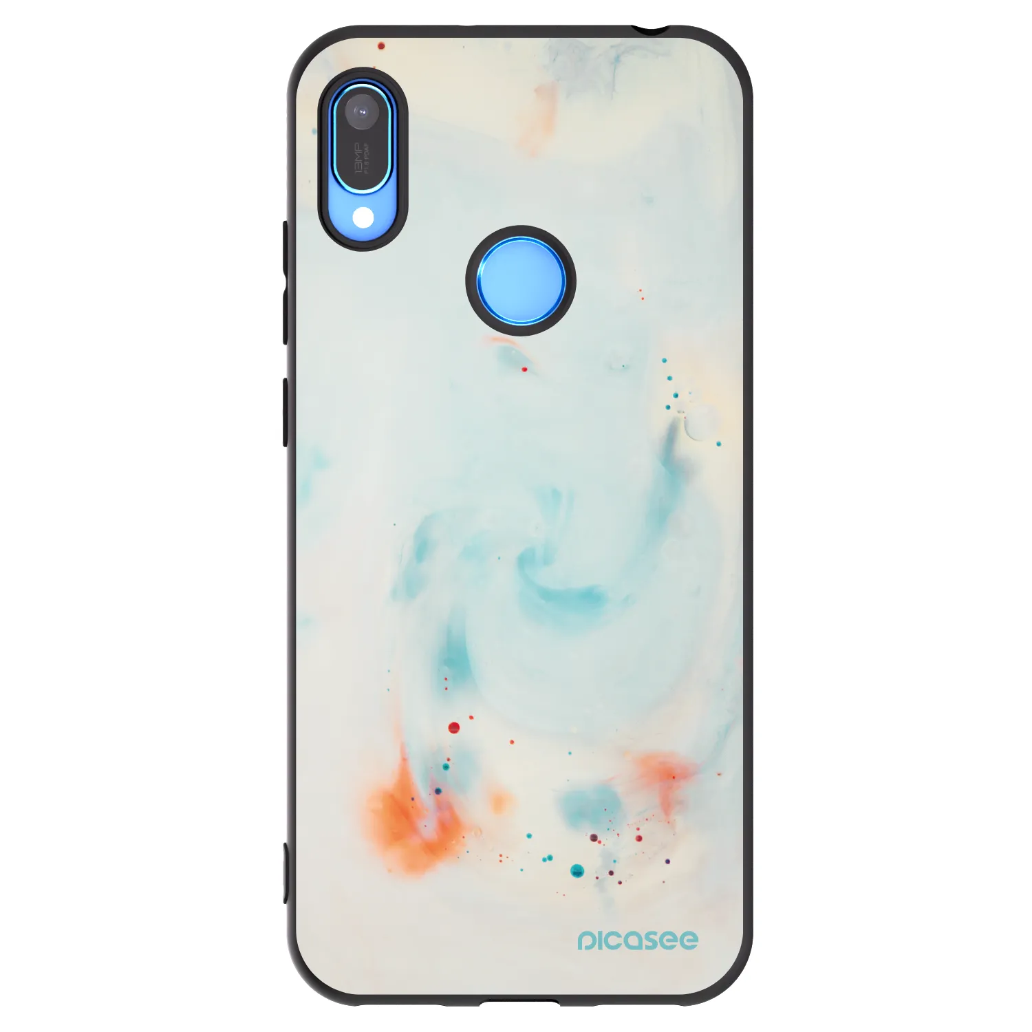 Picasee husă neagră din silicon pentru Huawei Y6 2019 - Splash