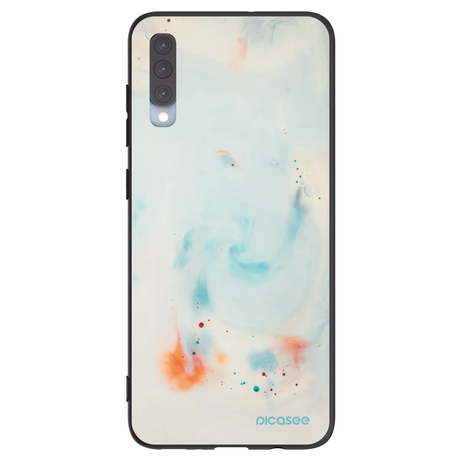 Picasee husă neagră din silicon pentru Samsung Galaxy A70 A705F - Splash