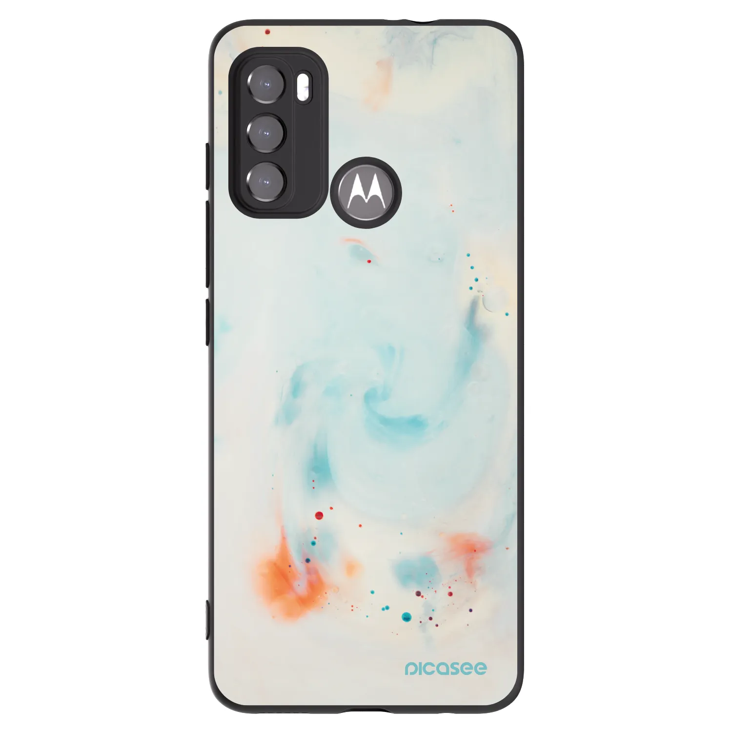 Picasee husă neagră din silicon pentru Motorola Edge 60 5G - Splash