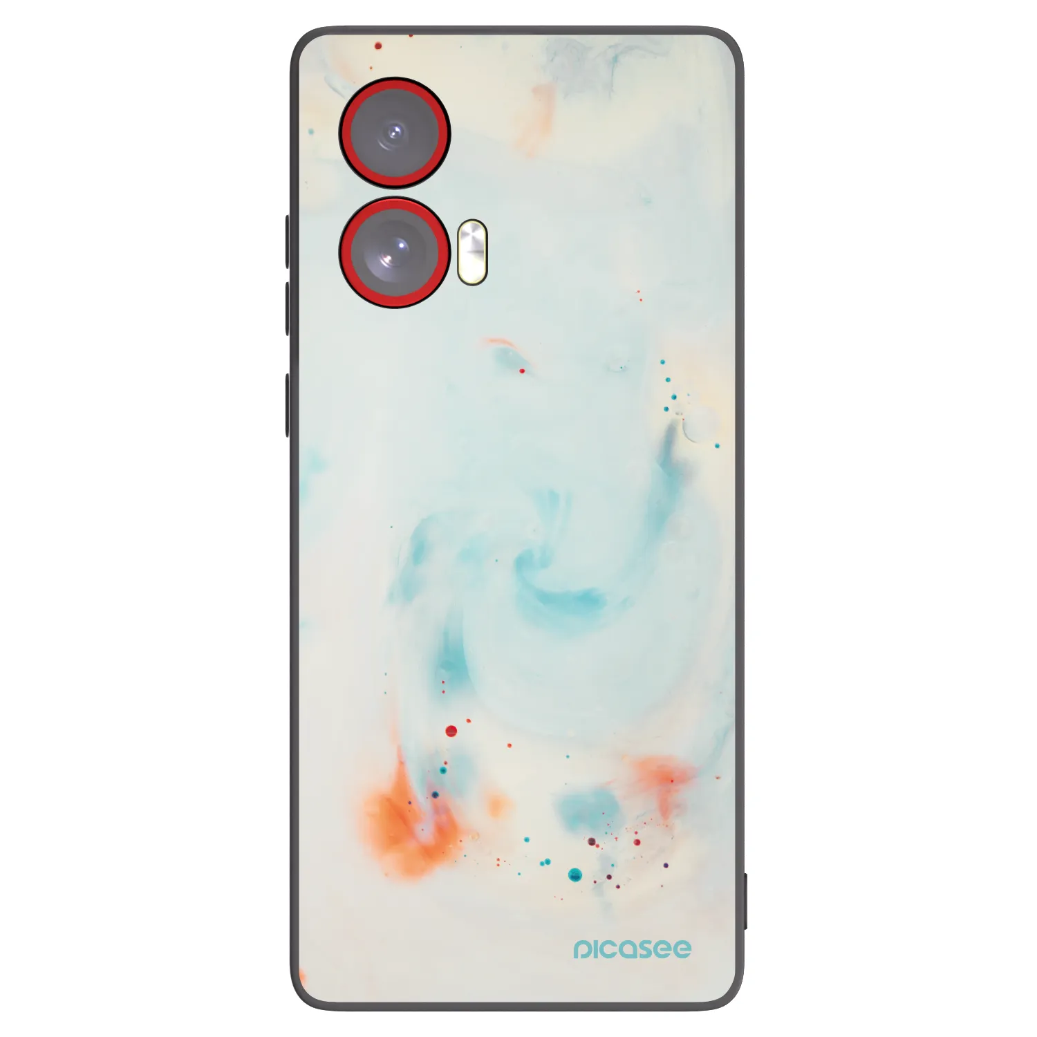 Picasee husă neagră din silicon pentru Motorola Edge 50 Fusion - Splash