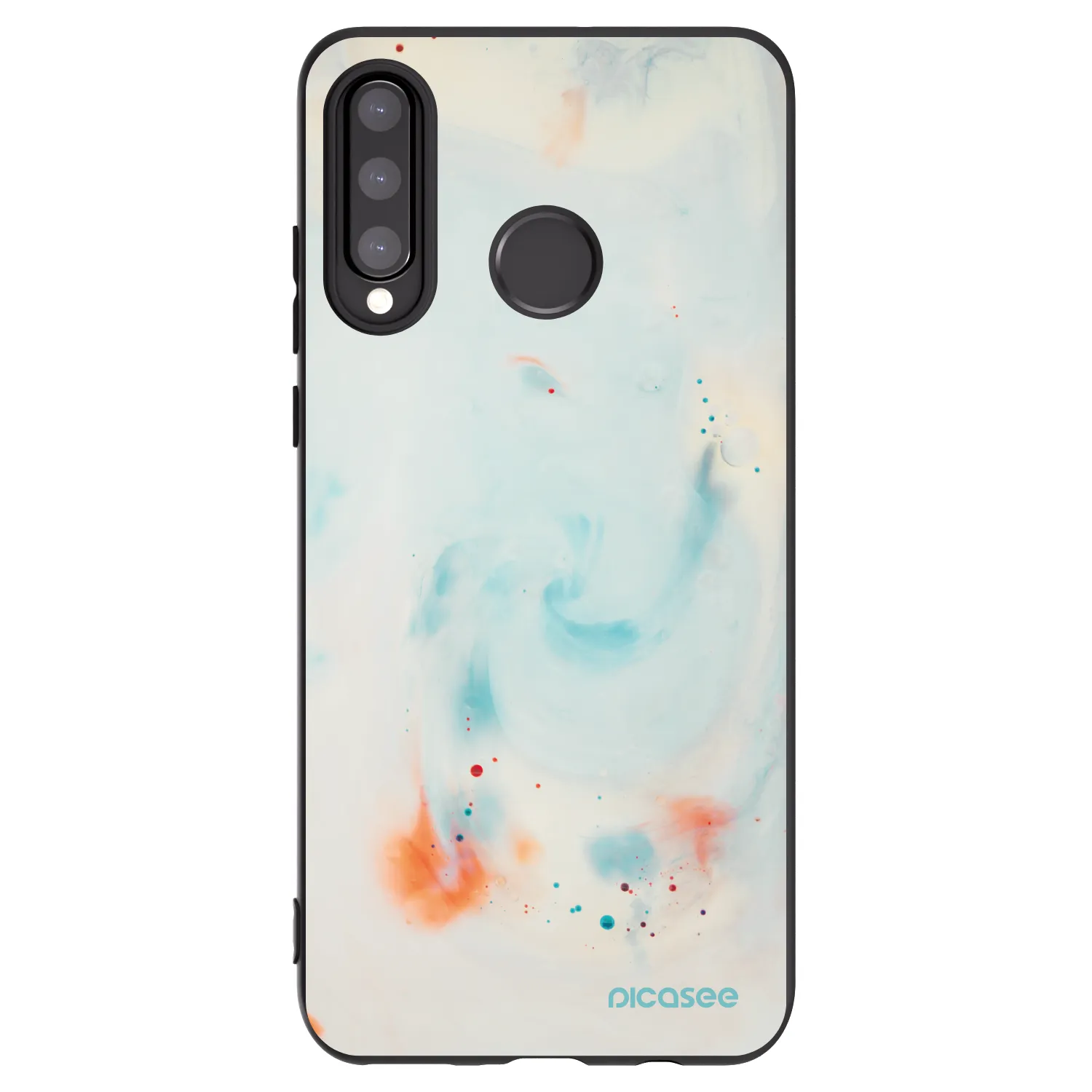 Picasee husă neagră din silicon pentru Huawei P30 Lite - Splash