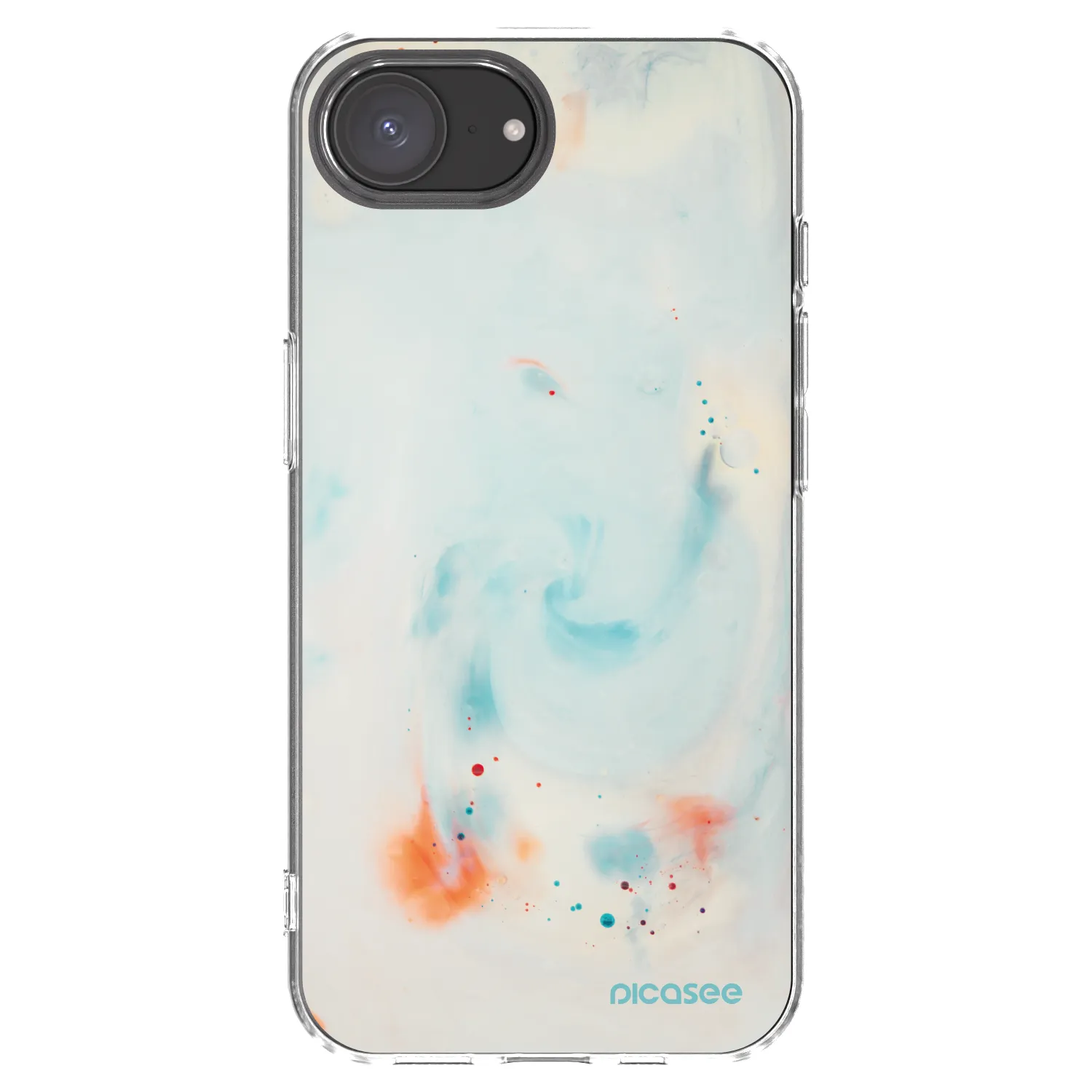 Picasee husă transparentă din silicon pentru Apple iPhone 17e - Splash