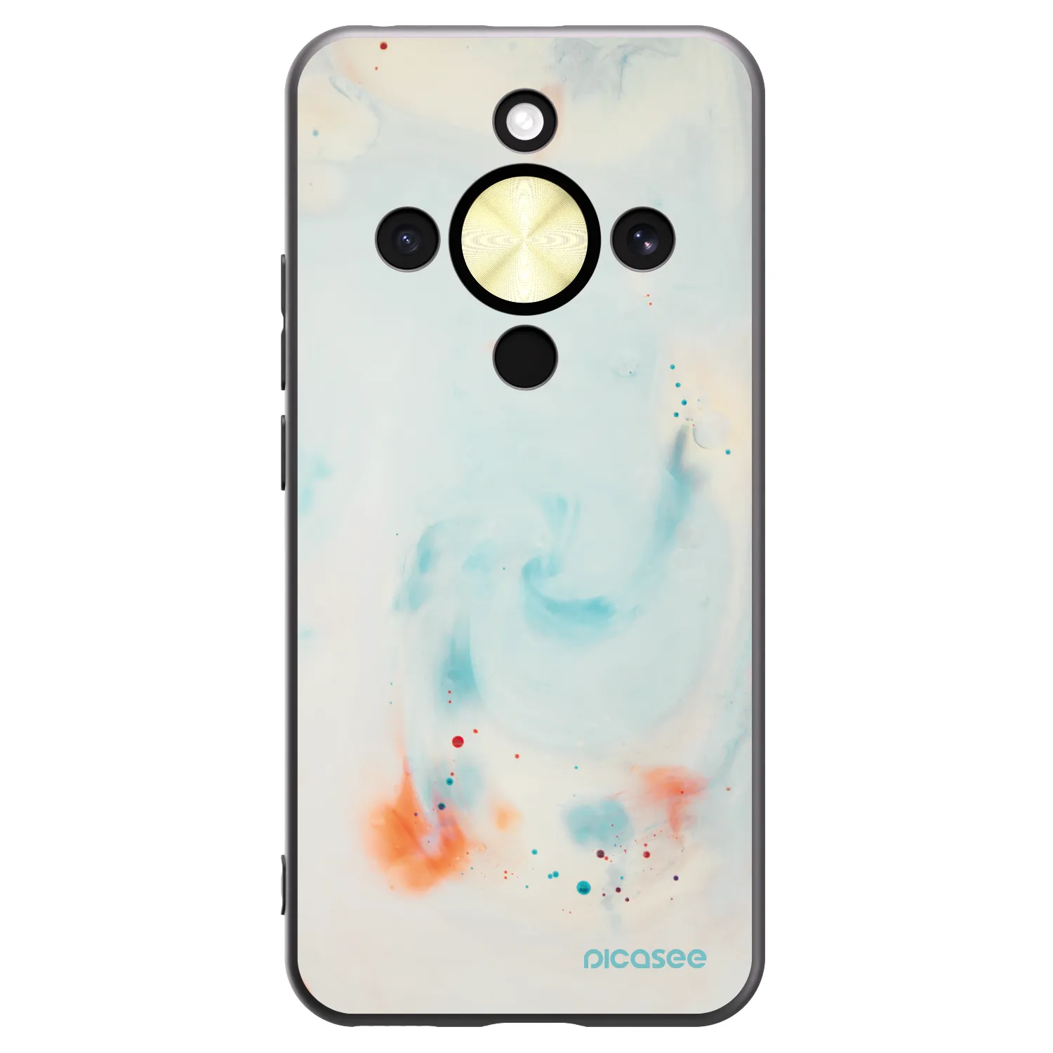 Picasee husă neagră din silicon pentru Honor Magic8 Lite 5G - Splash