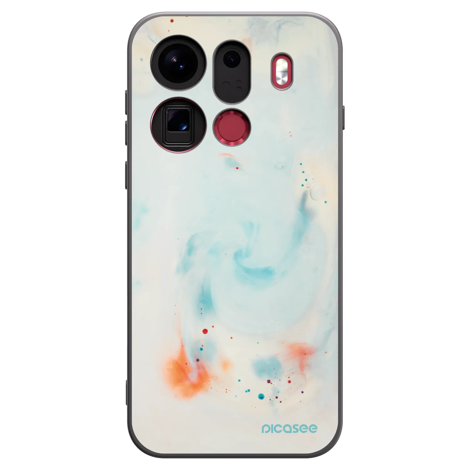 Picasee husă neagră din silicon pentru OPPO Find X9 Pro - Splash