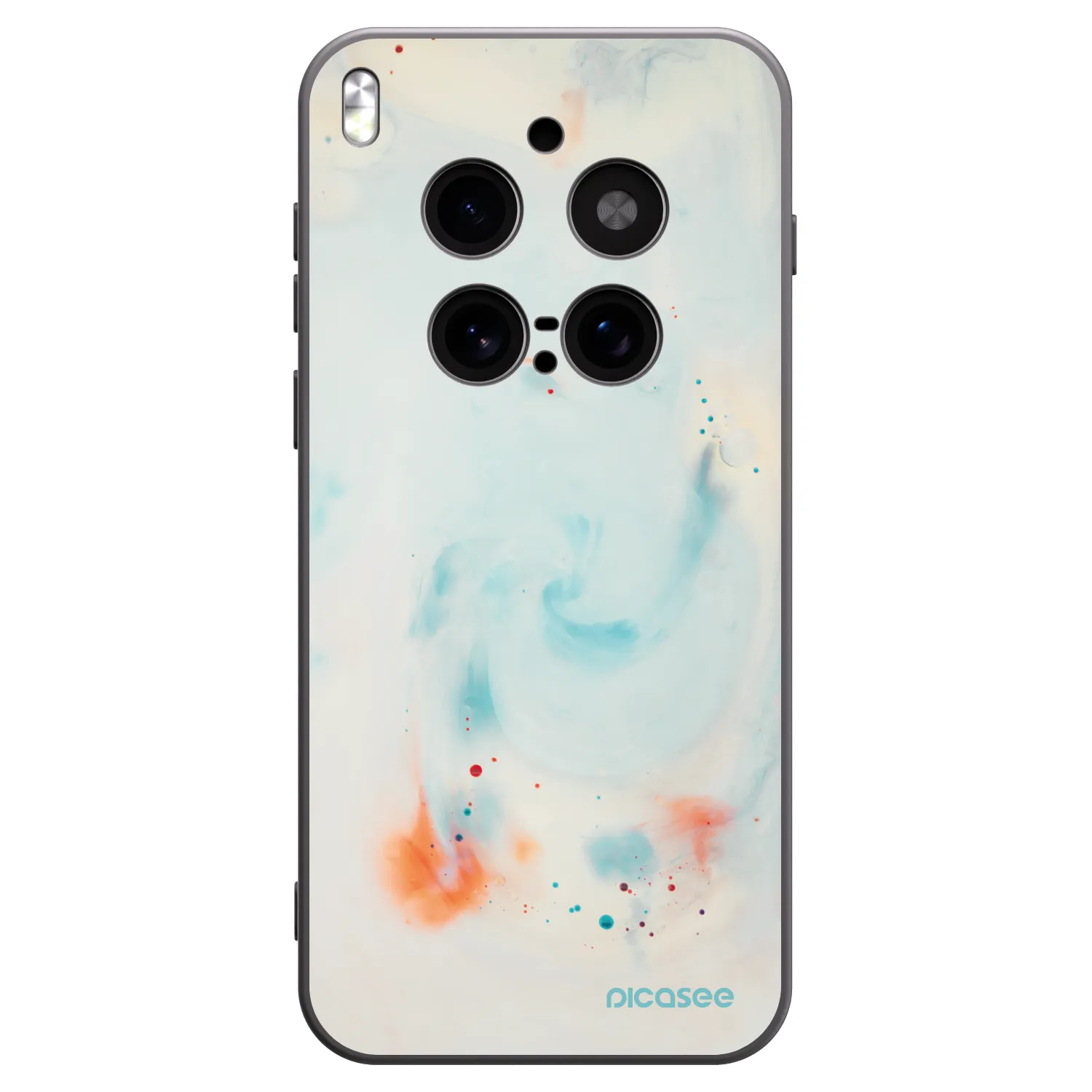 Picasee husă neagră din silicon pentru Vivo X300 Pro - Splash