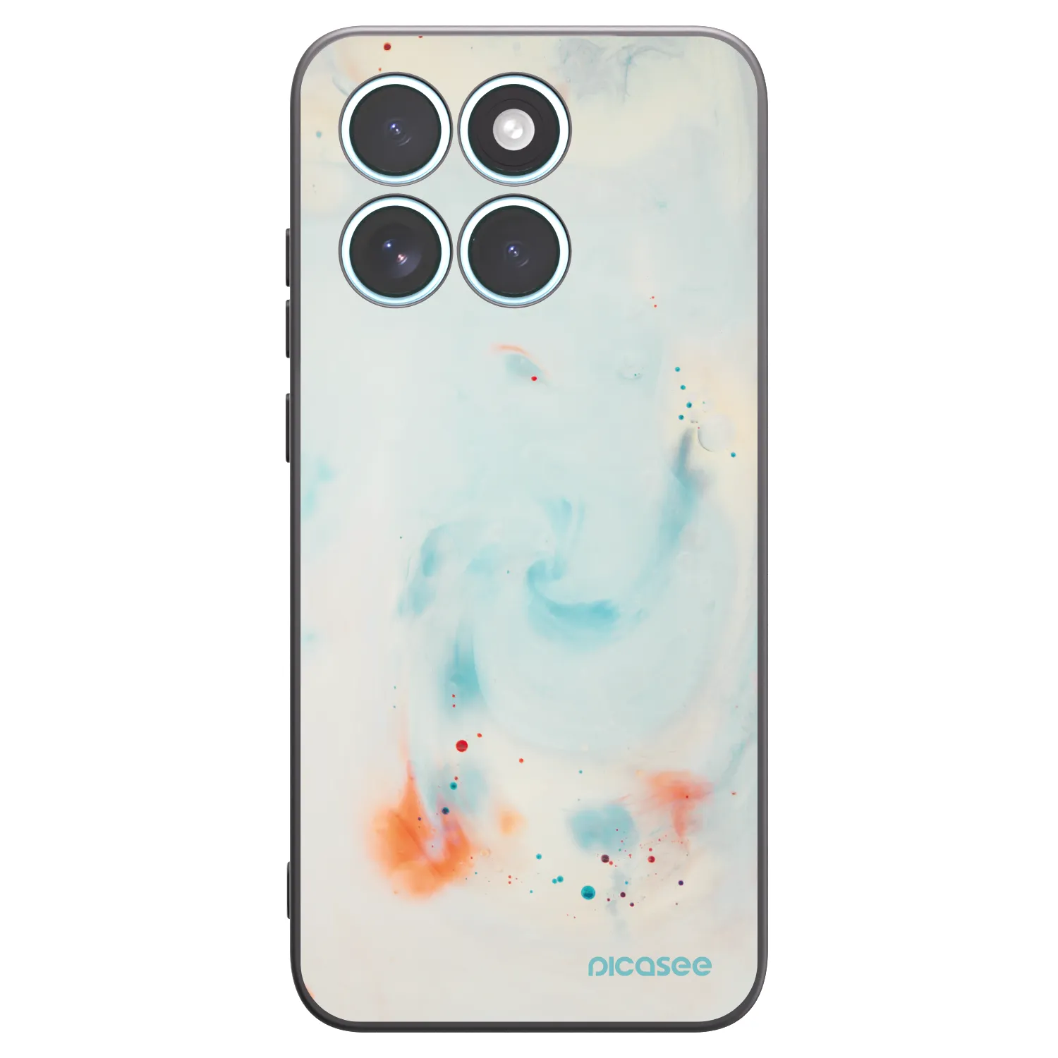 Picasee husă neagră din silicon pentru Motorola Edge 70 Fusion - Splash