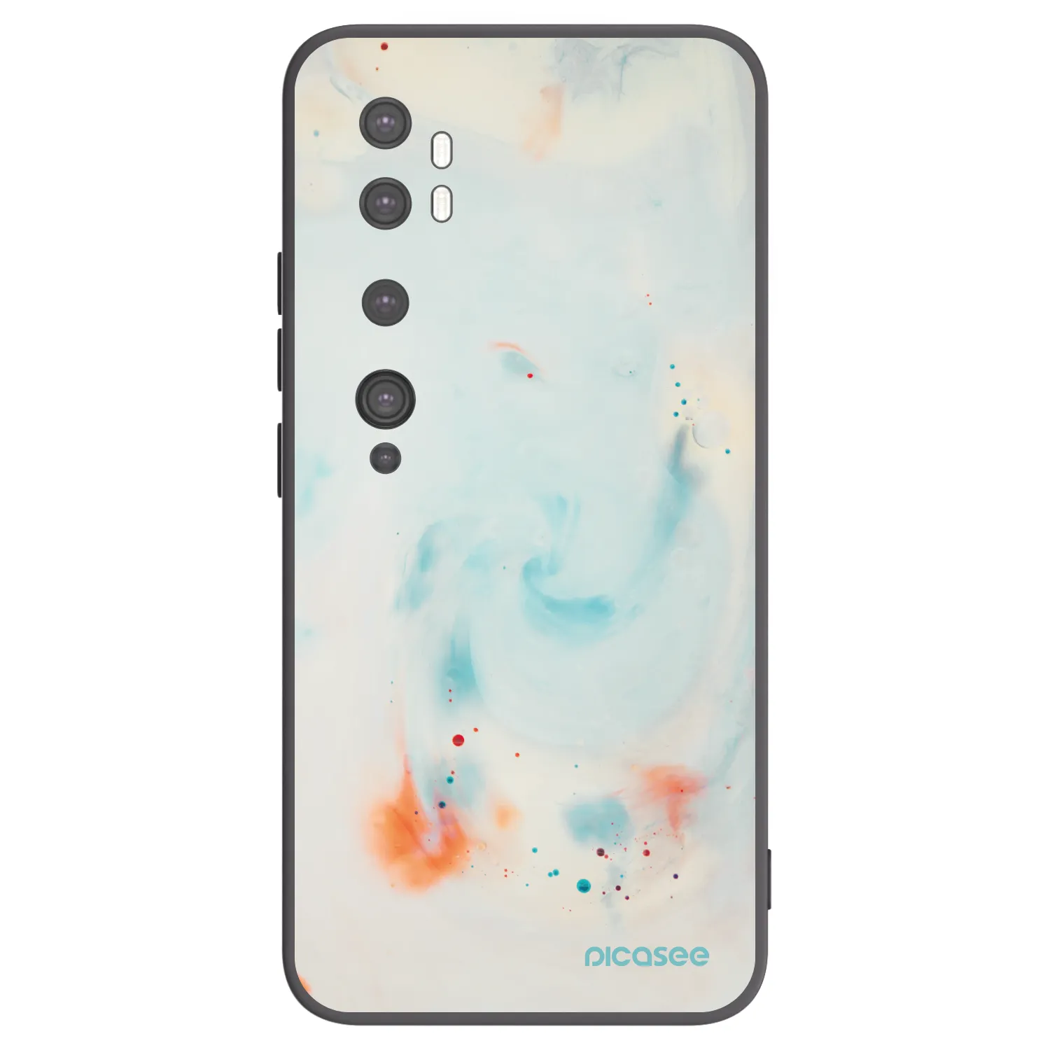 Picasee husă neagră din silicon pentru Xiaomi Mi Note 10 (Pro) - Splash