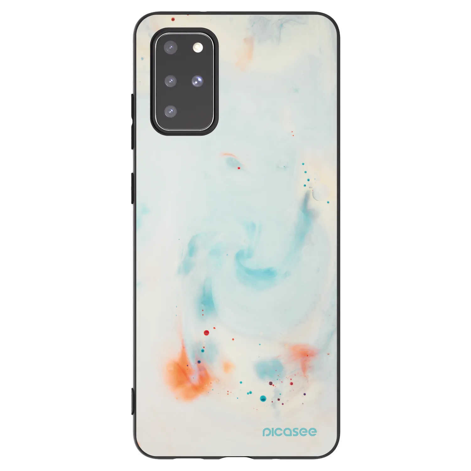 Picasee husă neagră din silicon pentru Samsung Galaxy S20+ G985F - Splash