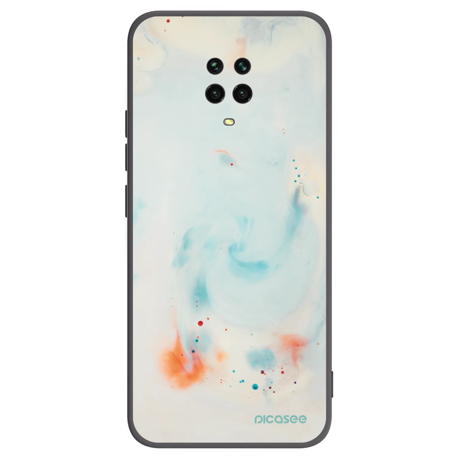 Picasee husă neagră din silicon pentru Xiaomi Redmi Note 9 Pro - Splash