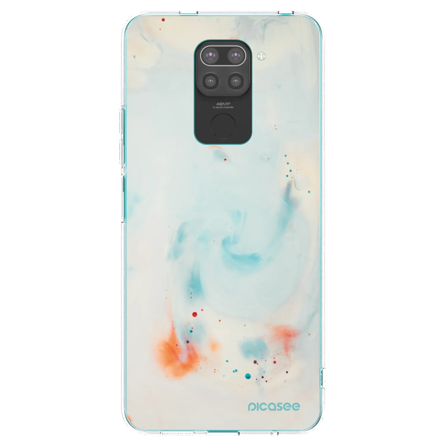 Picasee husă neagră din silicon pentru Xiaomi Redmi Note 9 - Splash