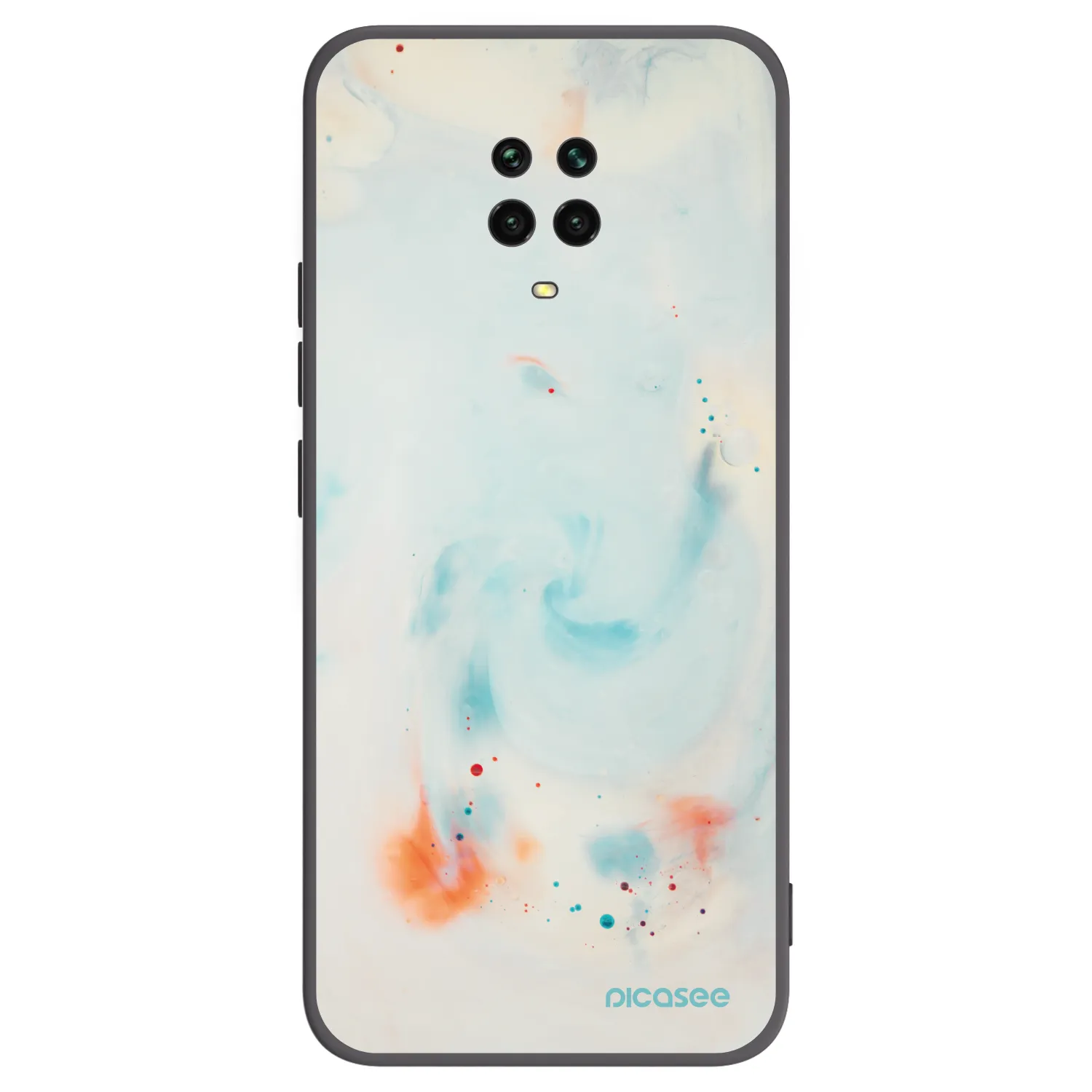 Picasee husă neagră din silicon pentru Xiaomi Redmi Note 9S - Splash