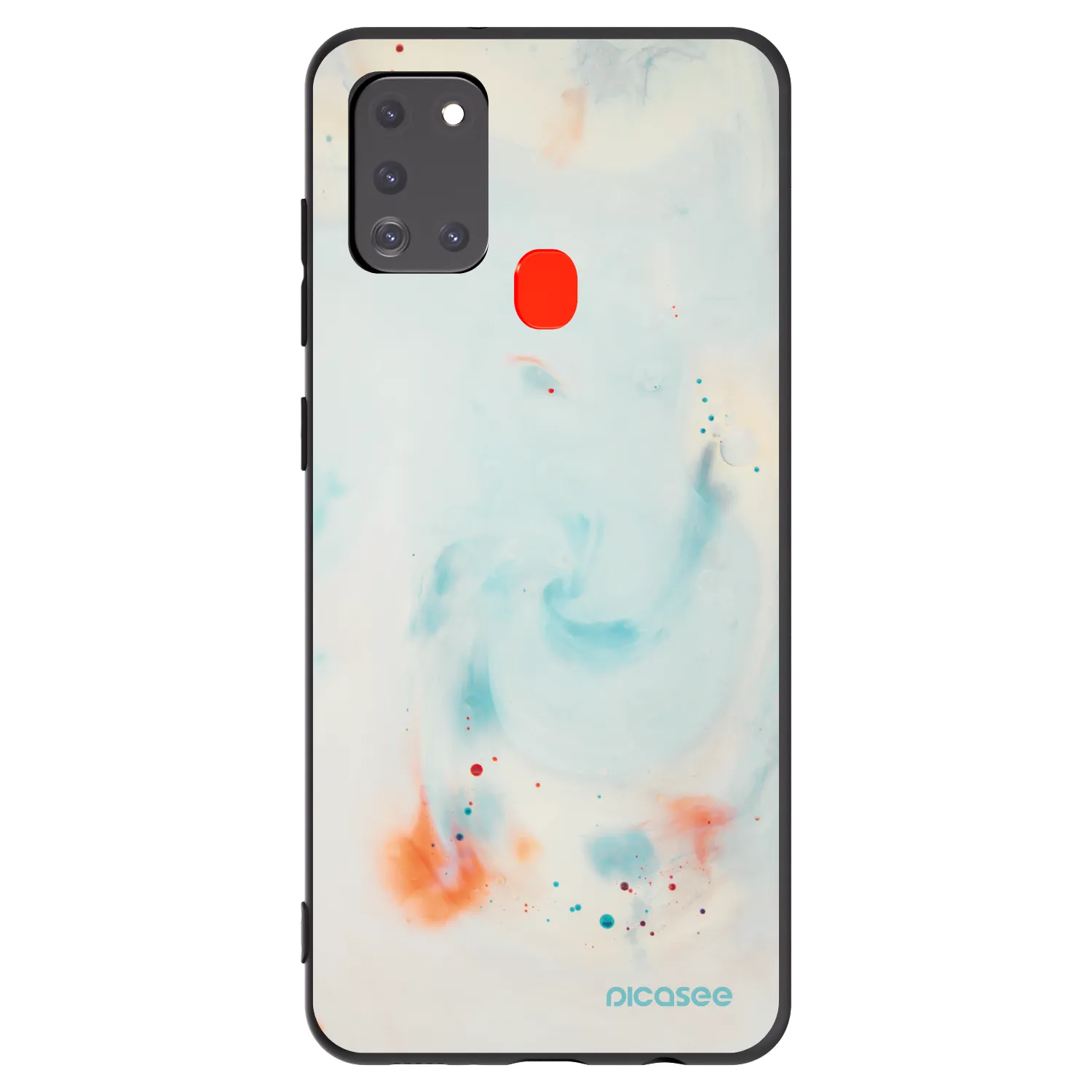 Picasee husă neagră din silicon pentru Samsung Galaxy A21s - Splash