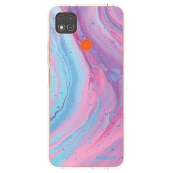Picasee husă transparentă din silicon pentru Xiaomi Redmi 9C - Pink liquid